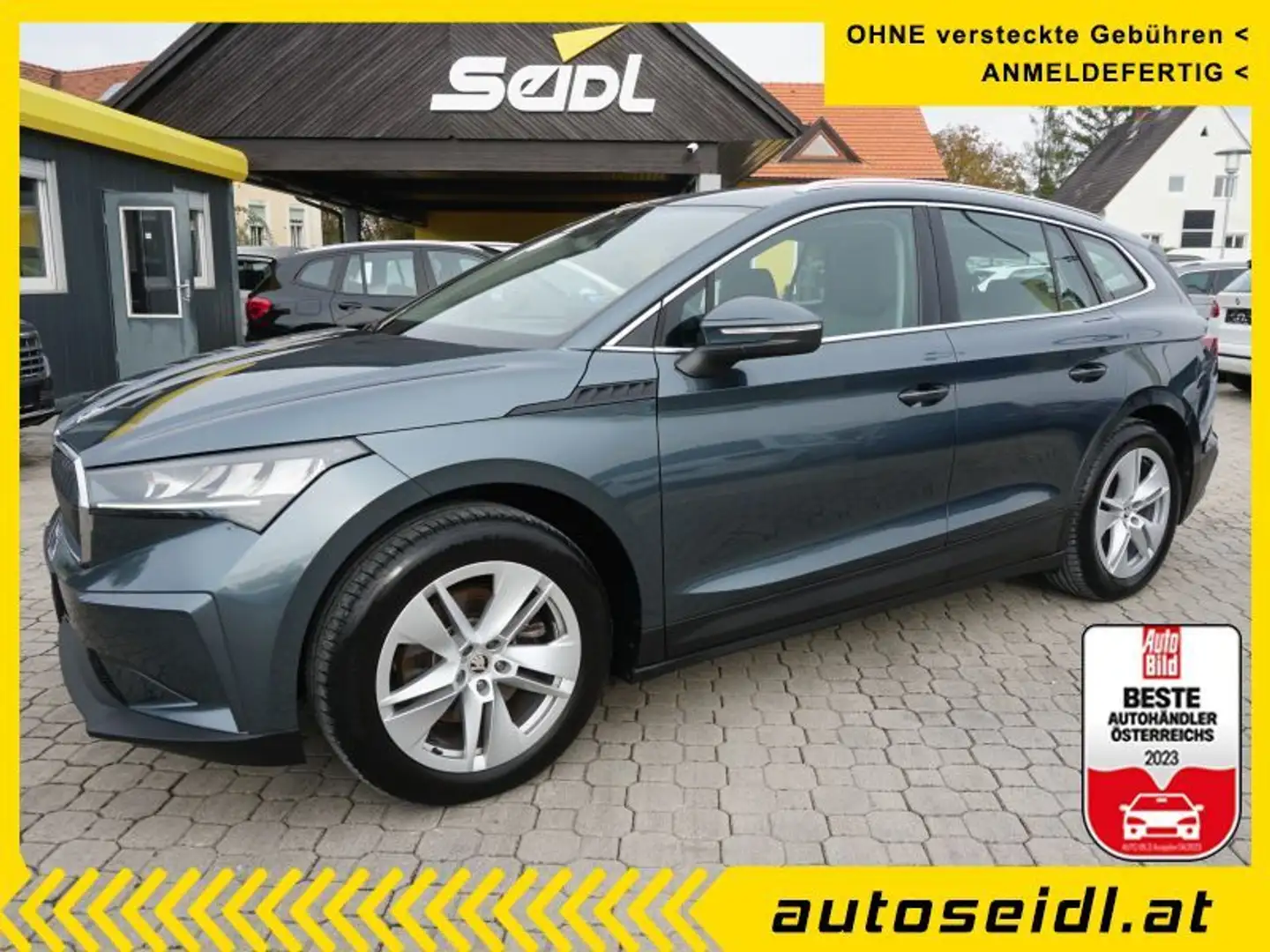 Skoda Enyaq iV 60 *NUR 59.000 KM!* Grijs - 1