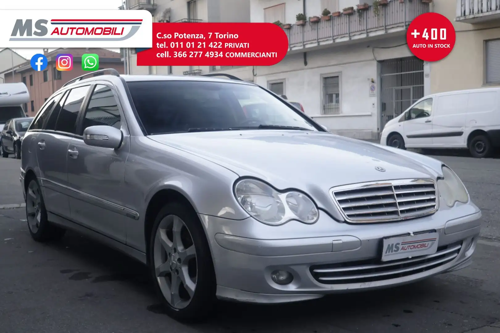 Mercedes-Benz C 200 Mercedes-Benz Classe C 200 CDI cat S.W. Avantgard Argent - 1