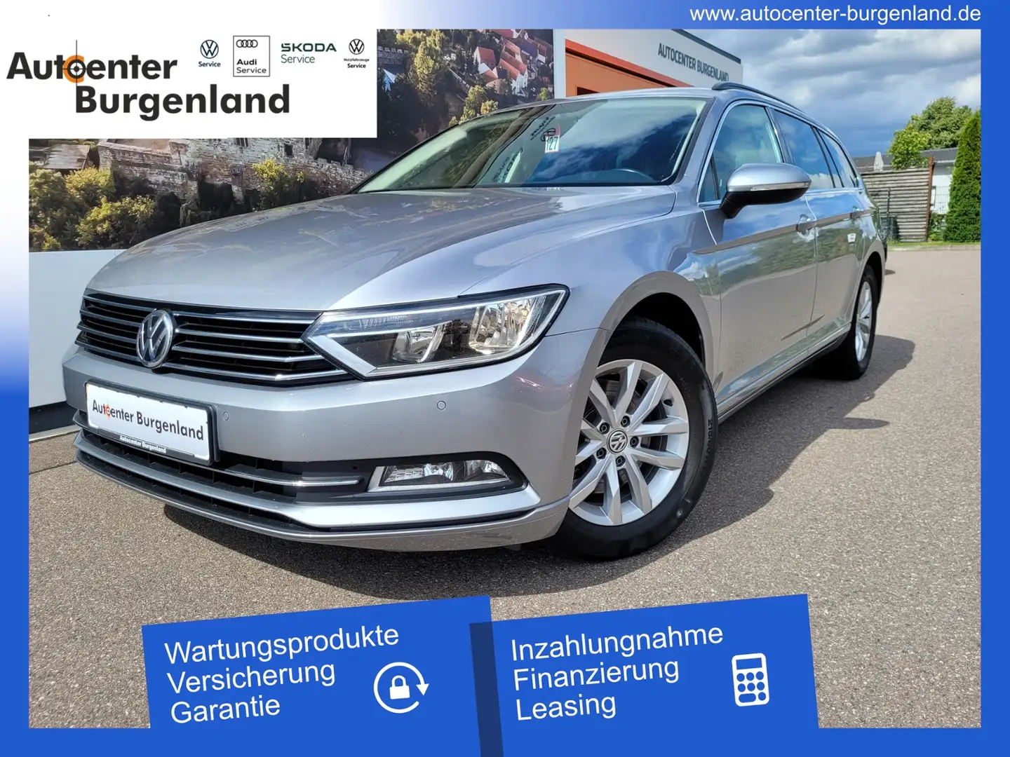 Volkswagen Passat Variant 2.0 TDI Comfortline ANHÄNGERK. NAVI ACC Silber - 1