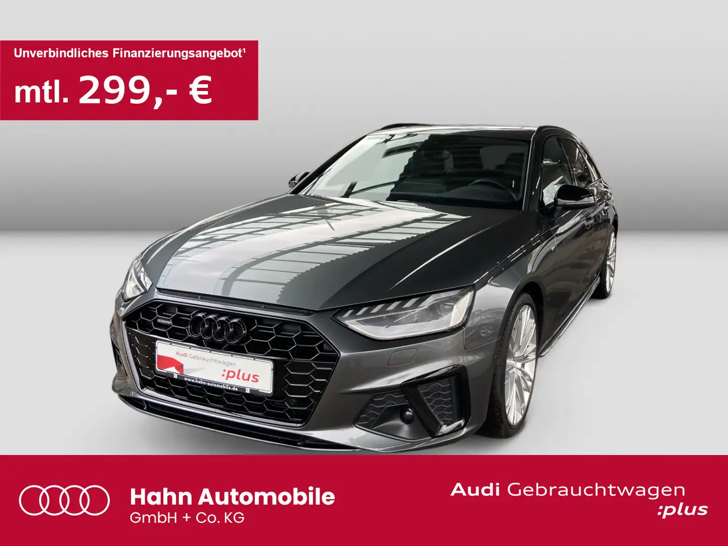 Audi A4 40TFSI quattro S-trc S-line AHK Pano Vi Grijs - 1