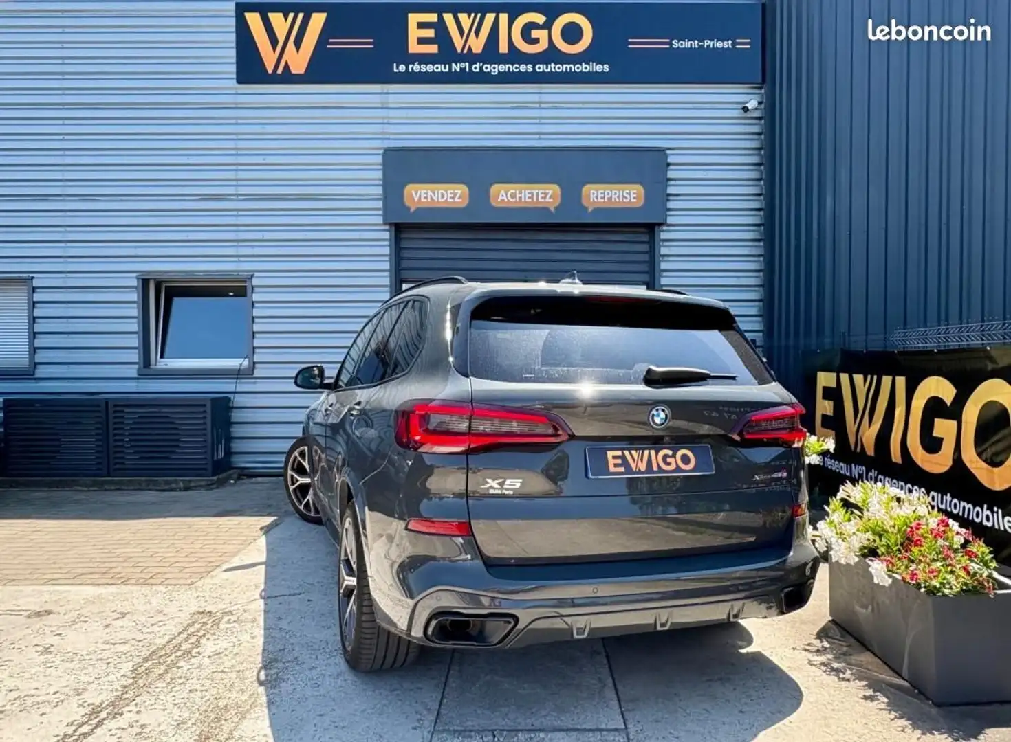 BMW X5 45e 394ch HYBRIDE M-SPORT XDRIVE BVA8 1 ere main S Gris - 2