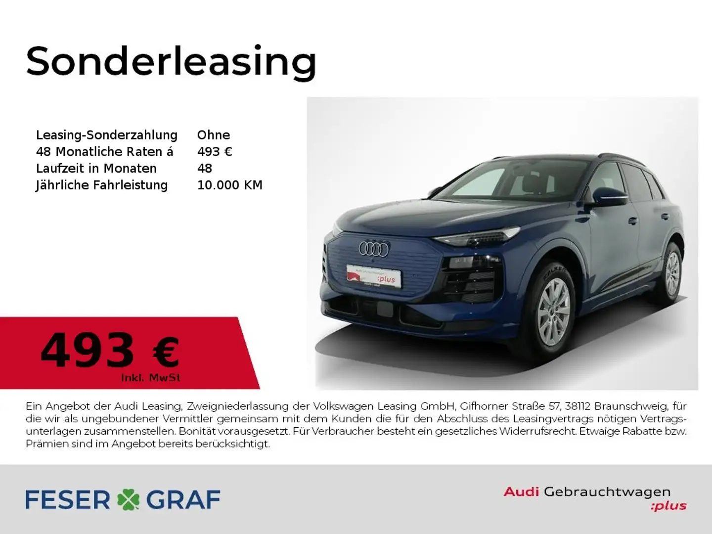 Audi Q6 e-tron e-tron LED plus/Pano/360Kamera/ACC/Klima-P/18 Zol Blau - 1
