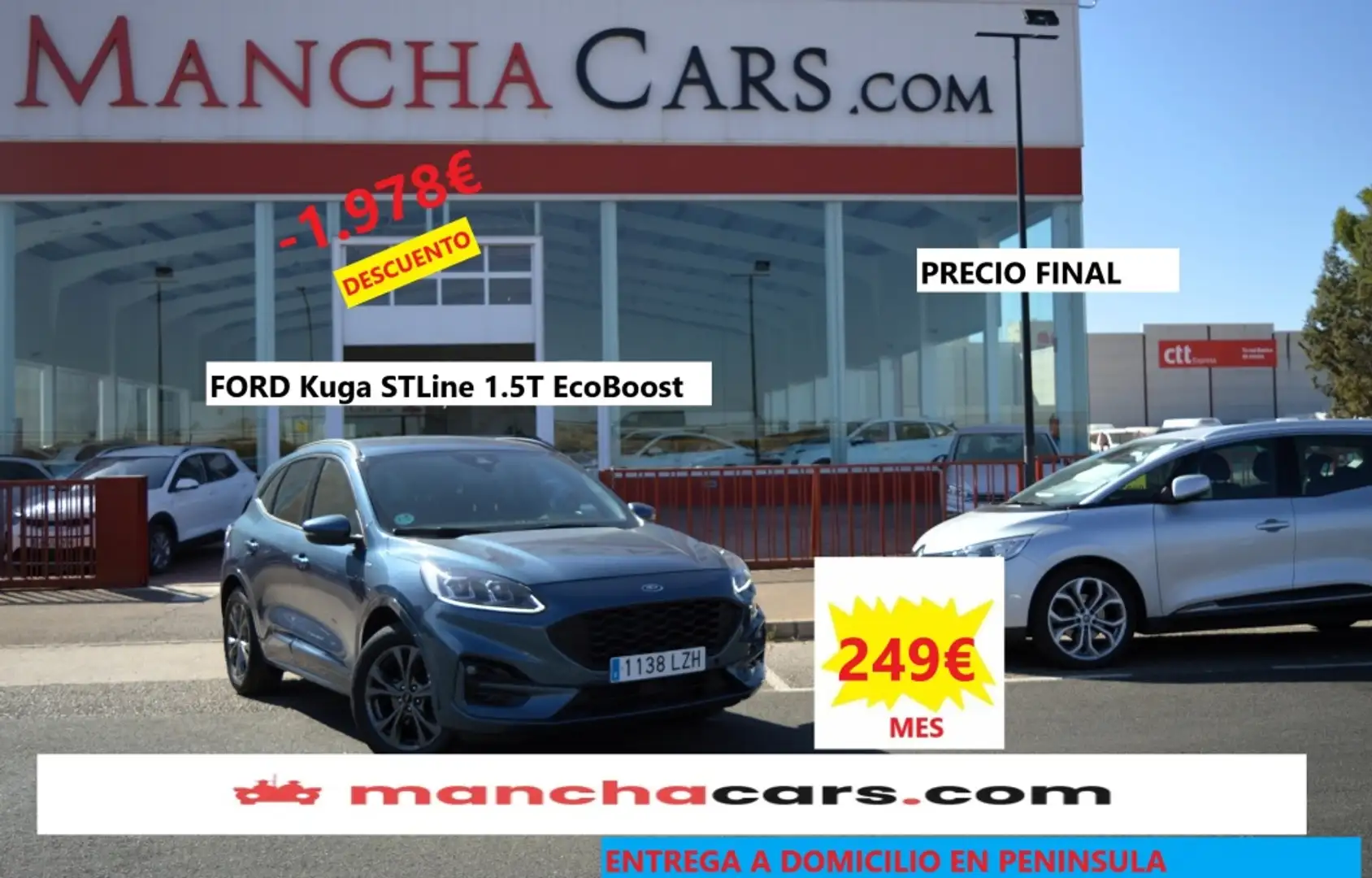 Ford Kuga 1.5 EcoBoost ST-Line FWD 150 Blau - 1
