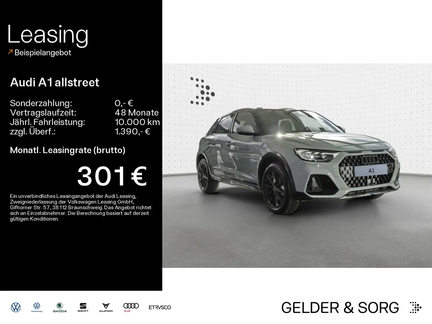 Audi A1 INFO+|RFK|EPH+|SHZ Gris - 1