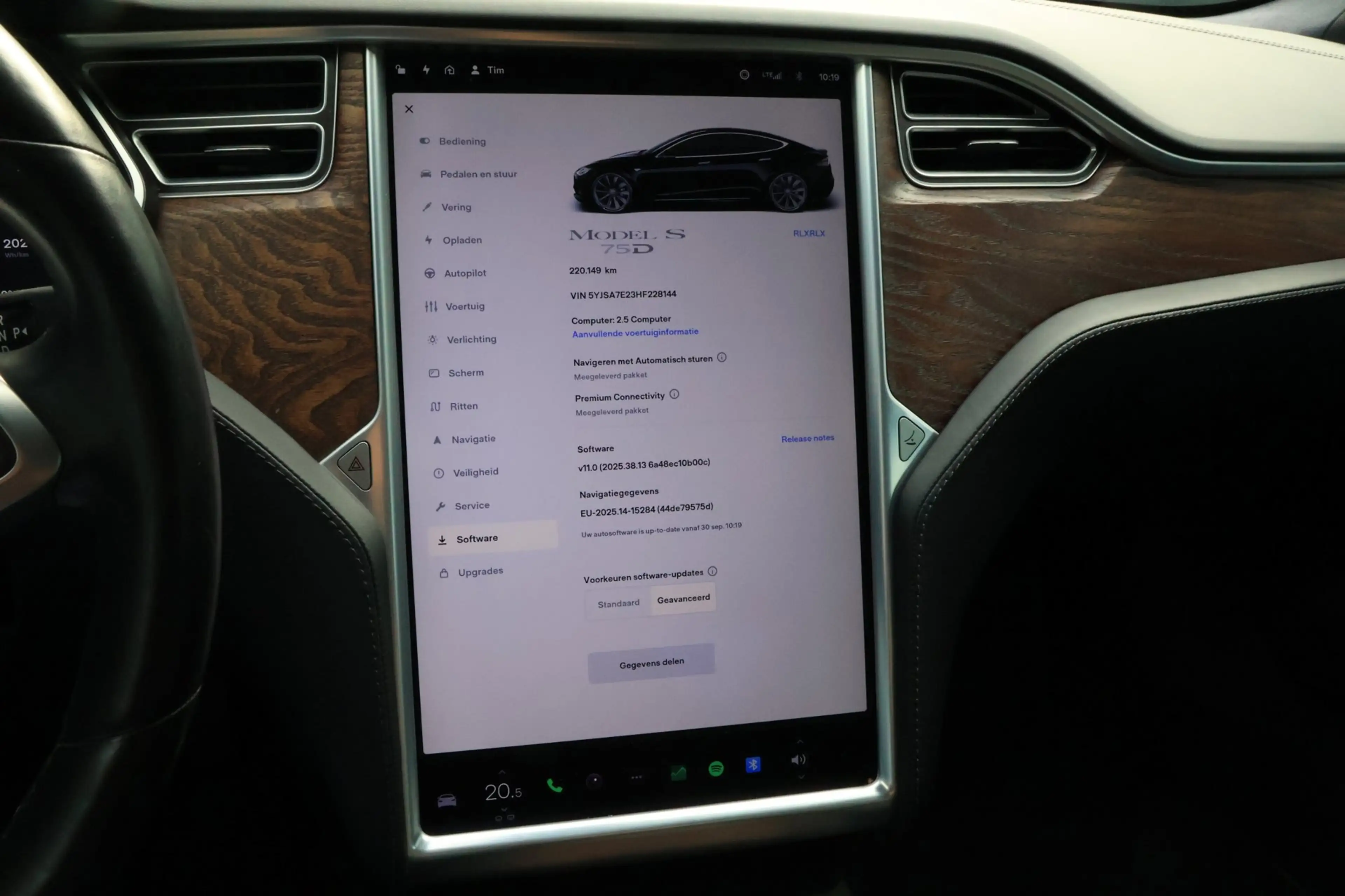 Tesla Model S 75D|Ultra black!|FSD |92% SOC| Luchtvering!|CCS UP — photo 13