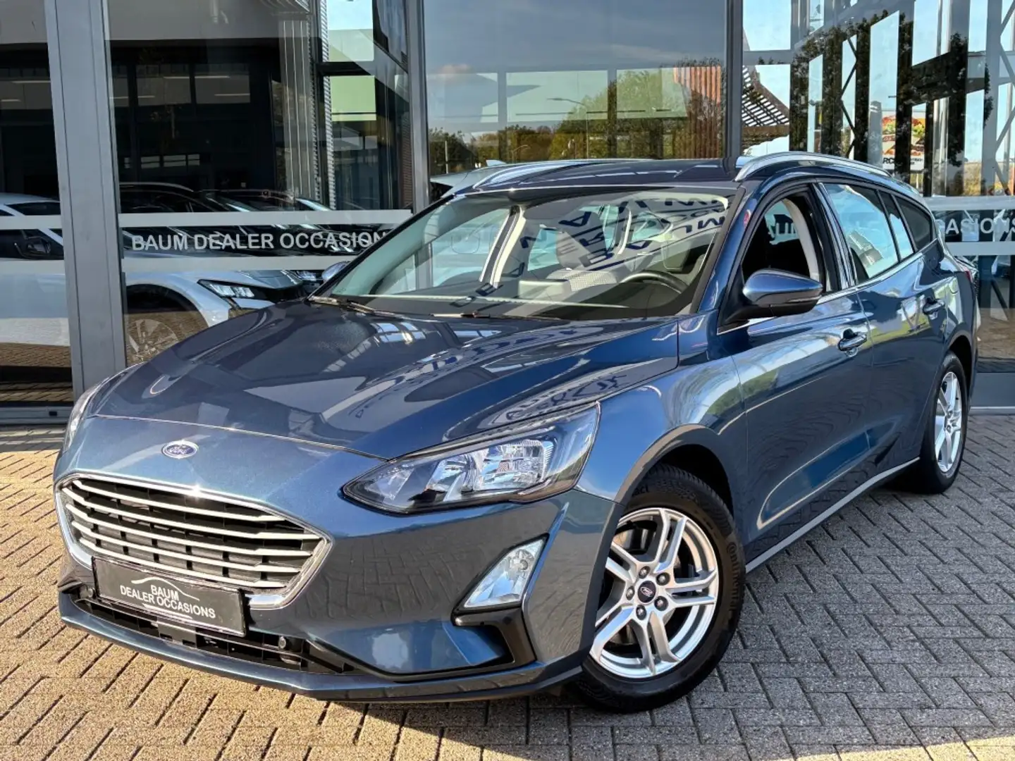Ford Focus 1.0 EBH TR ED. BNS NAVI AIRCO PDC LMV Bleu - 1