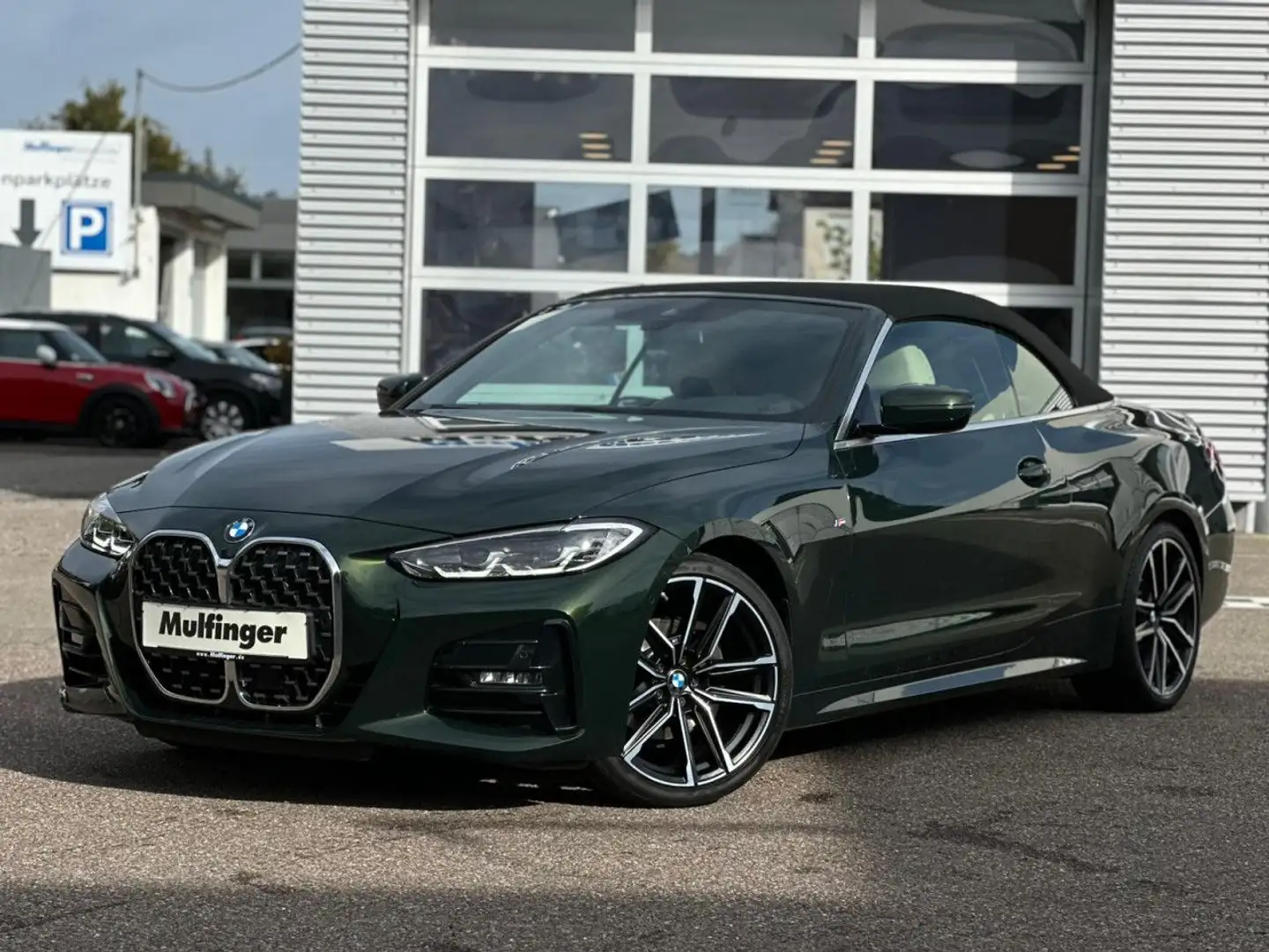 BMW 420 i Cabrio M Sport HUD ACC Kamera Lenkh.H/K 19" Grün - 2