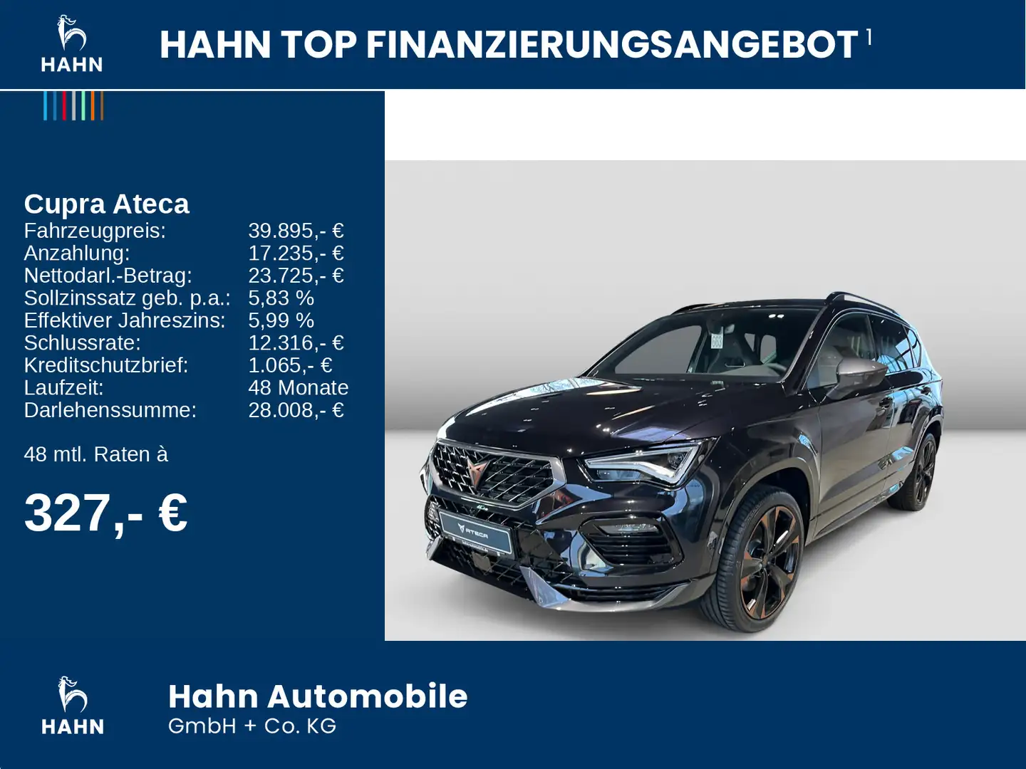 CUPRA Ateca 2.0 TSI 140 KW (190 PS) 4 Drive AHK Schwarz - 2