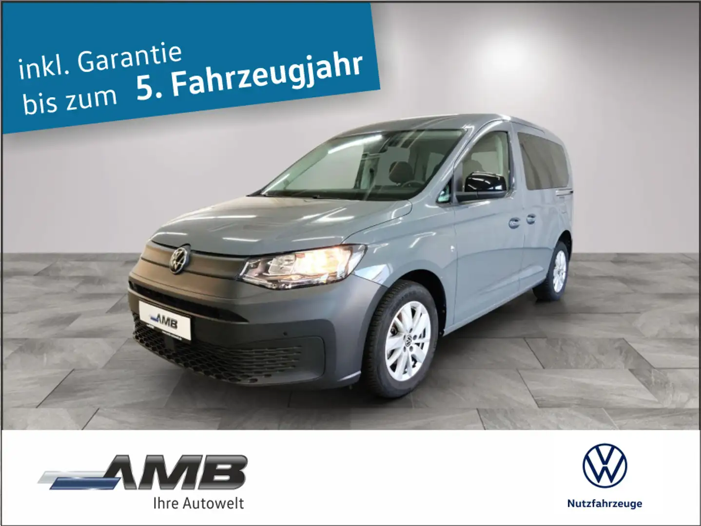 Volkswagen Caddy 2.0 TDI AHK/Nav/Sitzhzg/RFK/09.29Gar Grau - 1