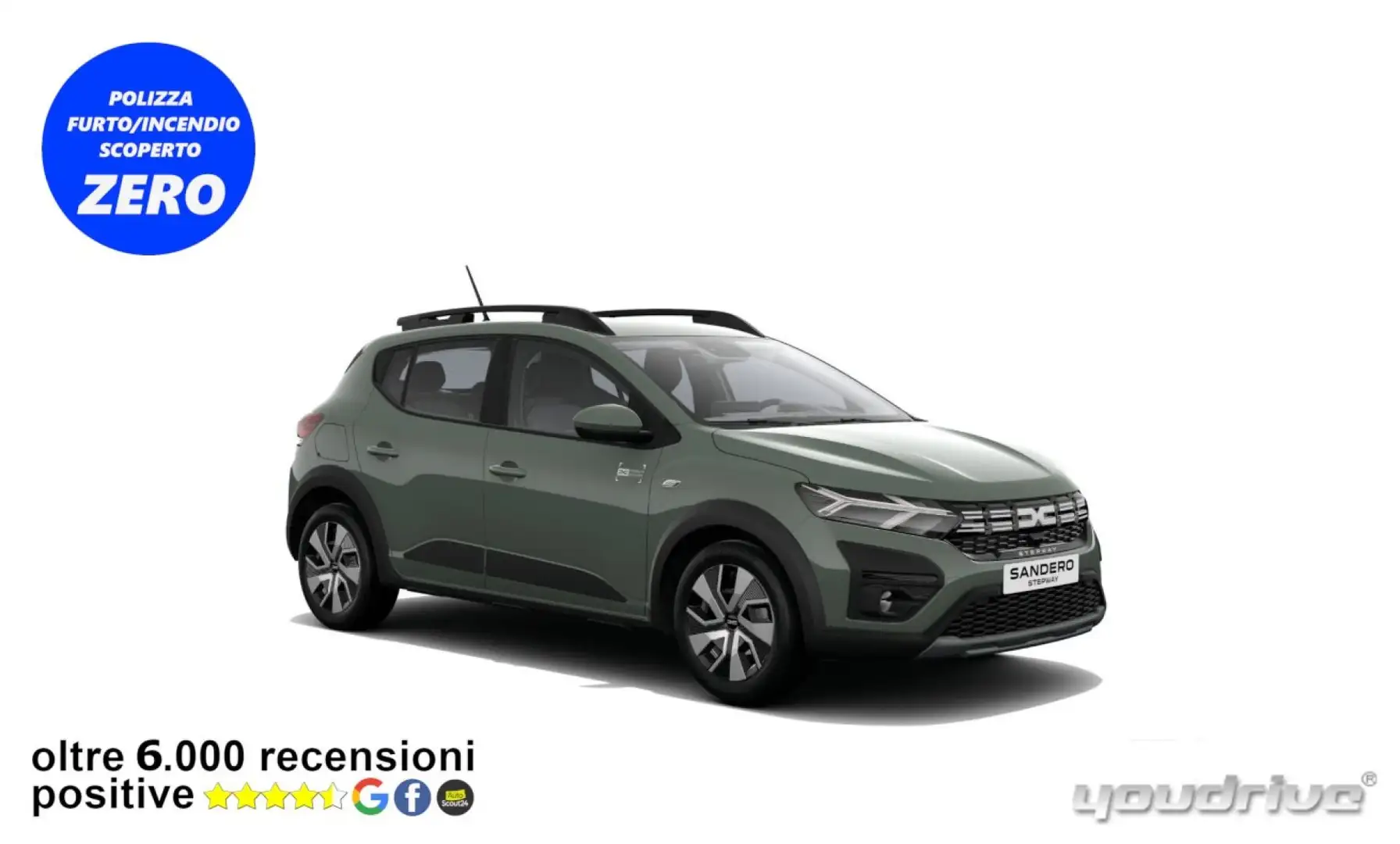 Dacia Sandero Stepway 1.0 TCe ECO-G Expression KM0 Groen - 1