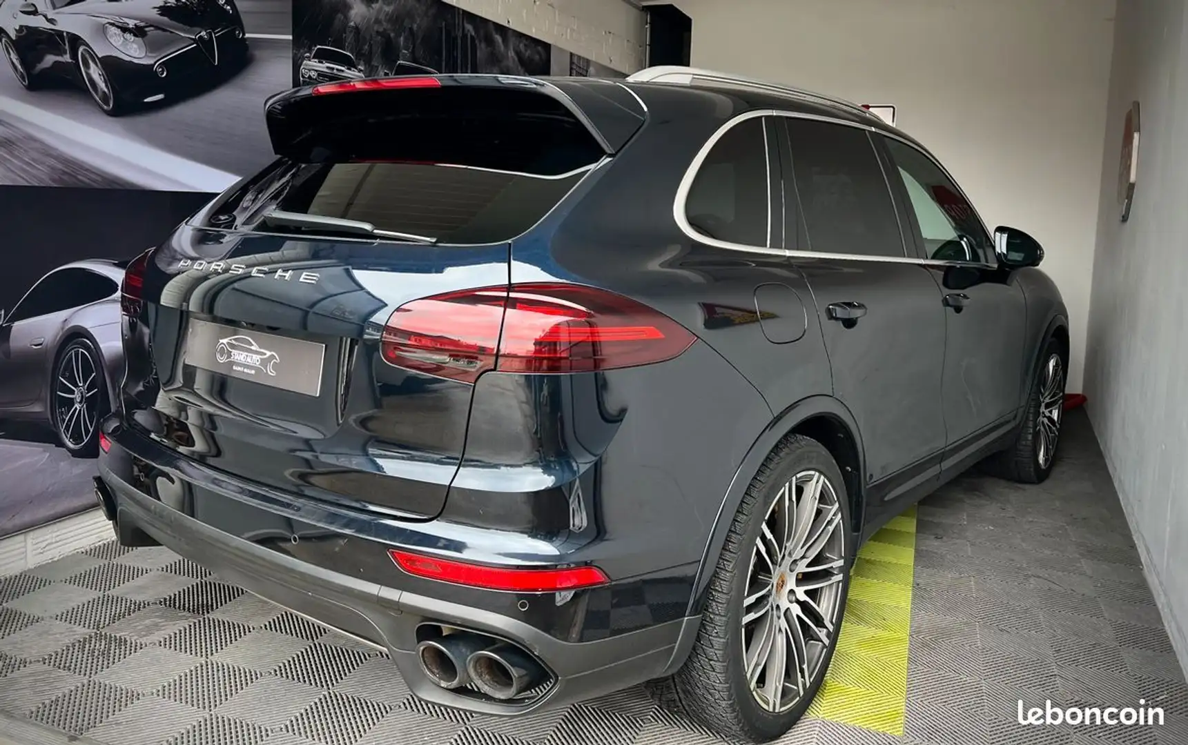 Porsche Cayenne ii (2) 4.8 v8 570 turbo s Bleu - 2