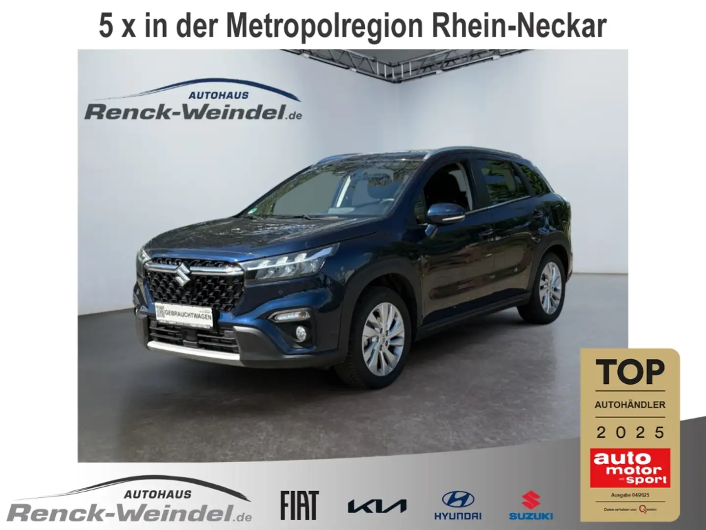 Suzuki SX4 S-Cross 1.4 Comfort LED Mehrzonenklima DAB SHZ Keyless Rüc Blau - 1