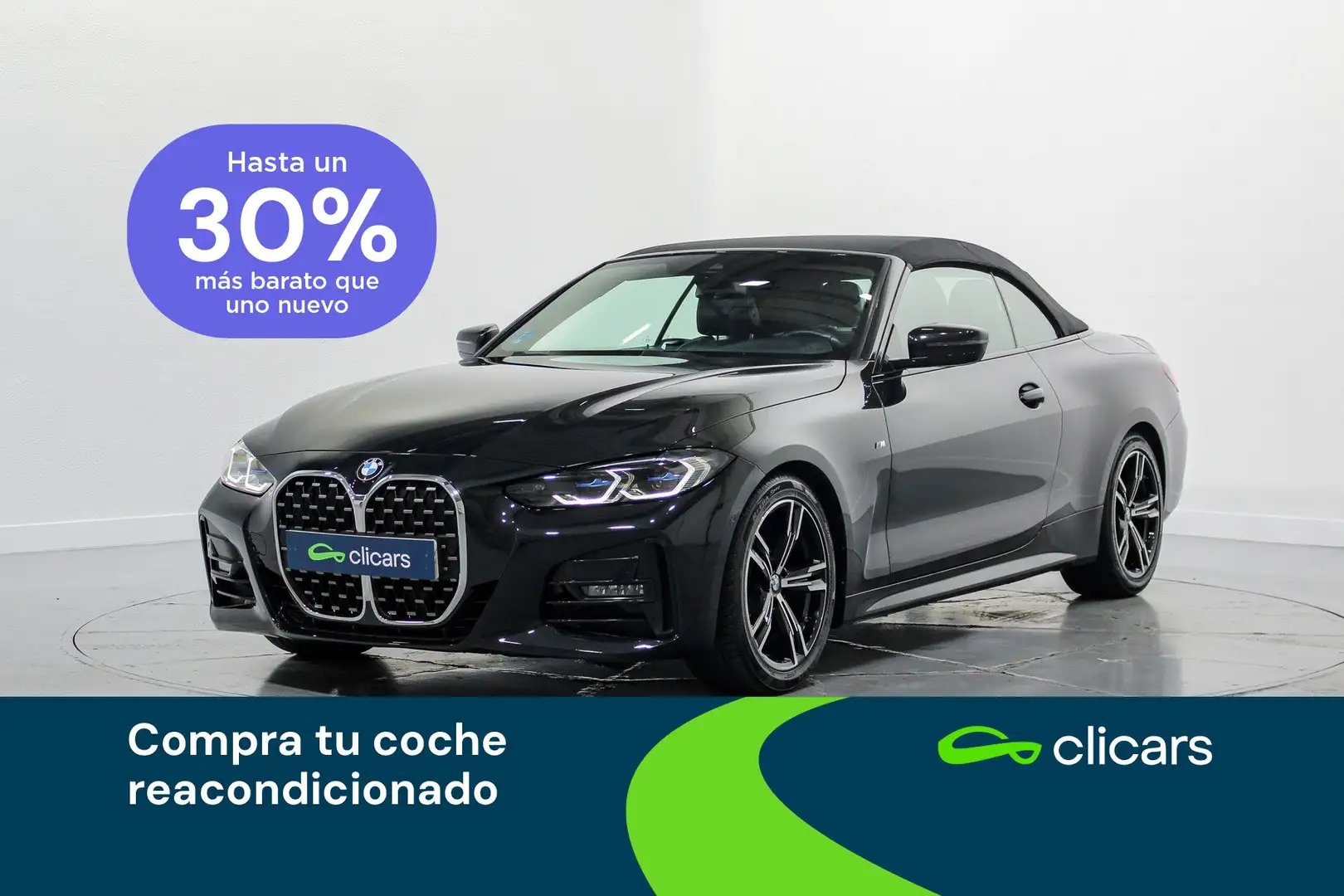 BMW 420 420dA Cabrio Negro - 1