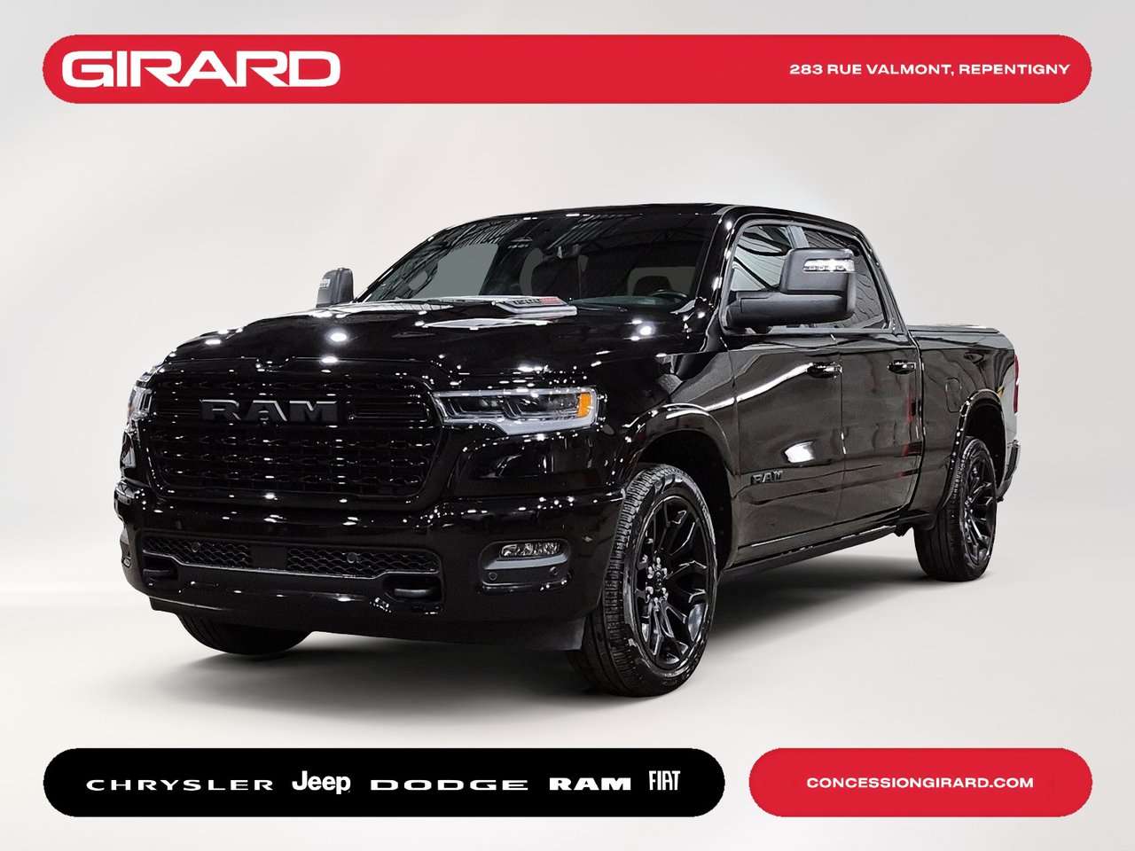 2026 RAM 1500 Limited HURRICANE H/O*PLAN OR AVEC ENTRETIENS*TOIT PANO*BOITE 6'4*