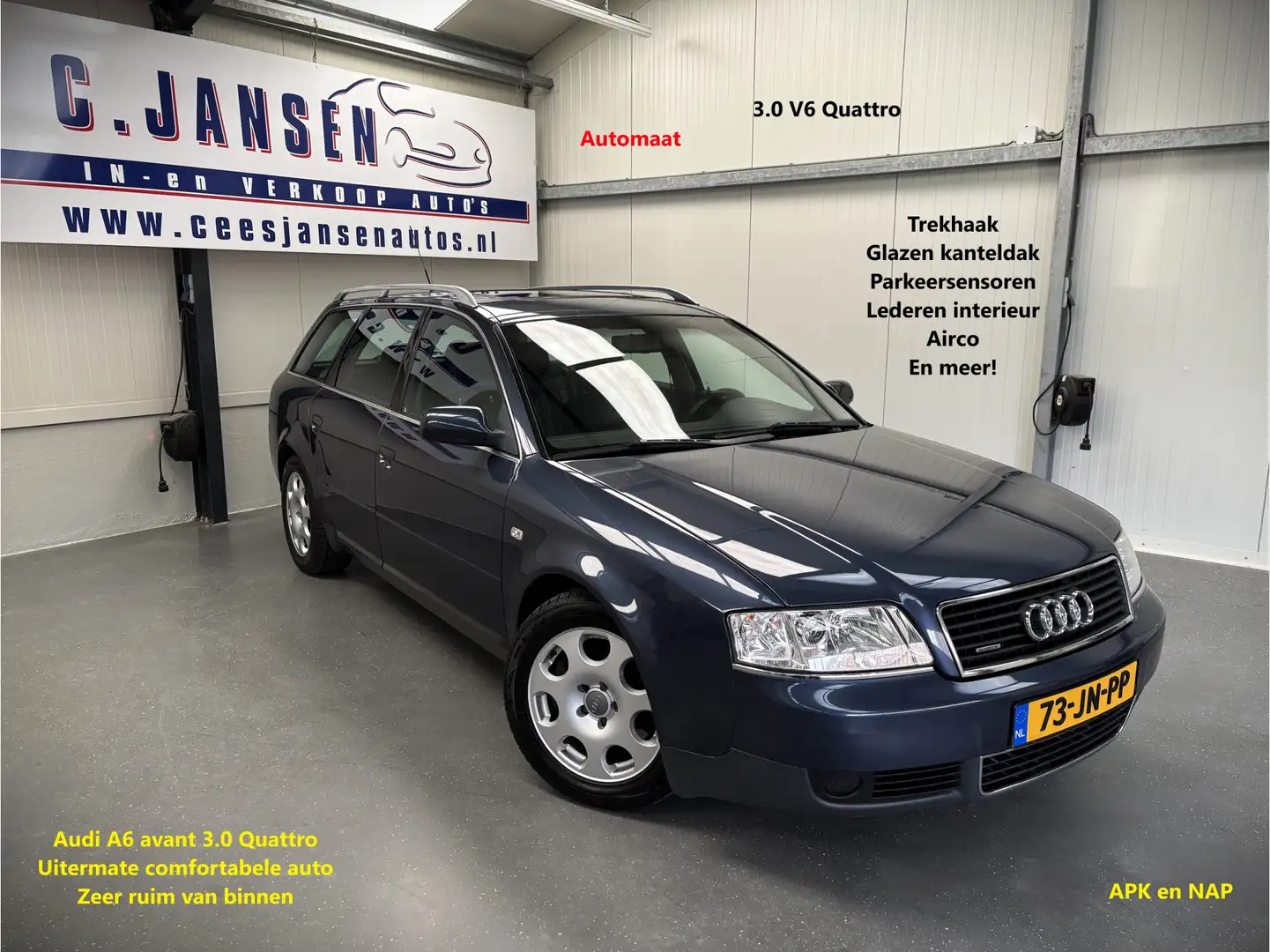 Audi A6 Avant 3.0 V6 quattro - Automaat! Bleu - 1