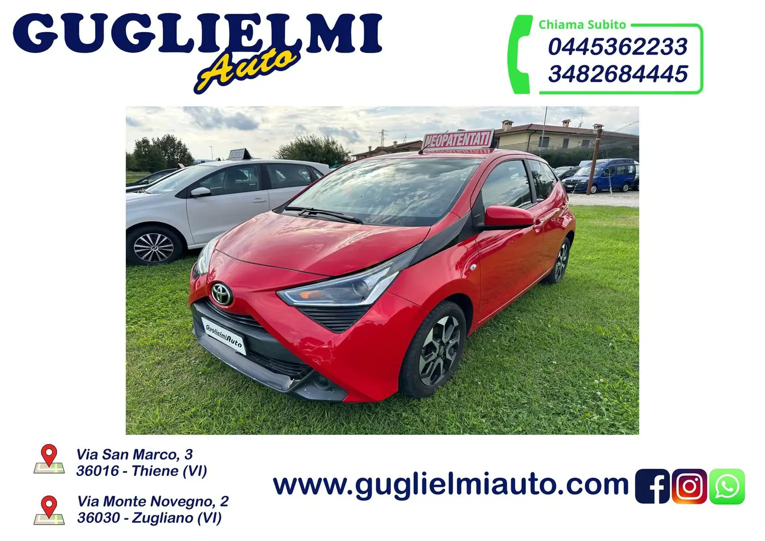 Toyota Aygo Connect 1.0 VVT-i 72 CV 5 porte x-play Rosso - 1