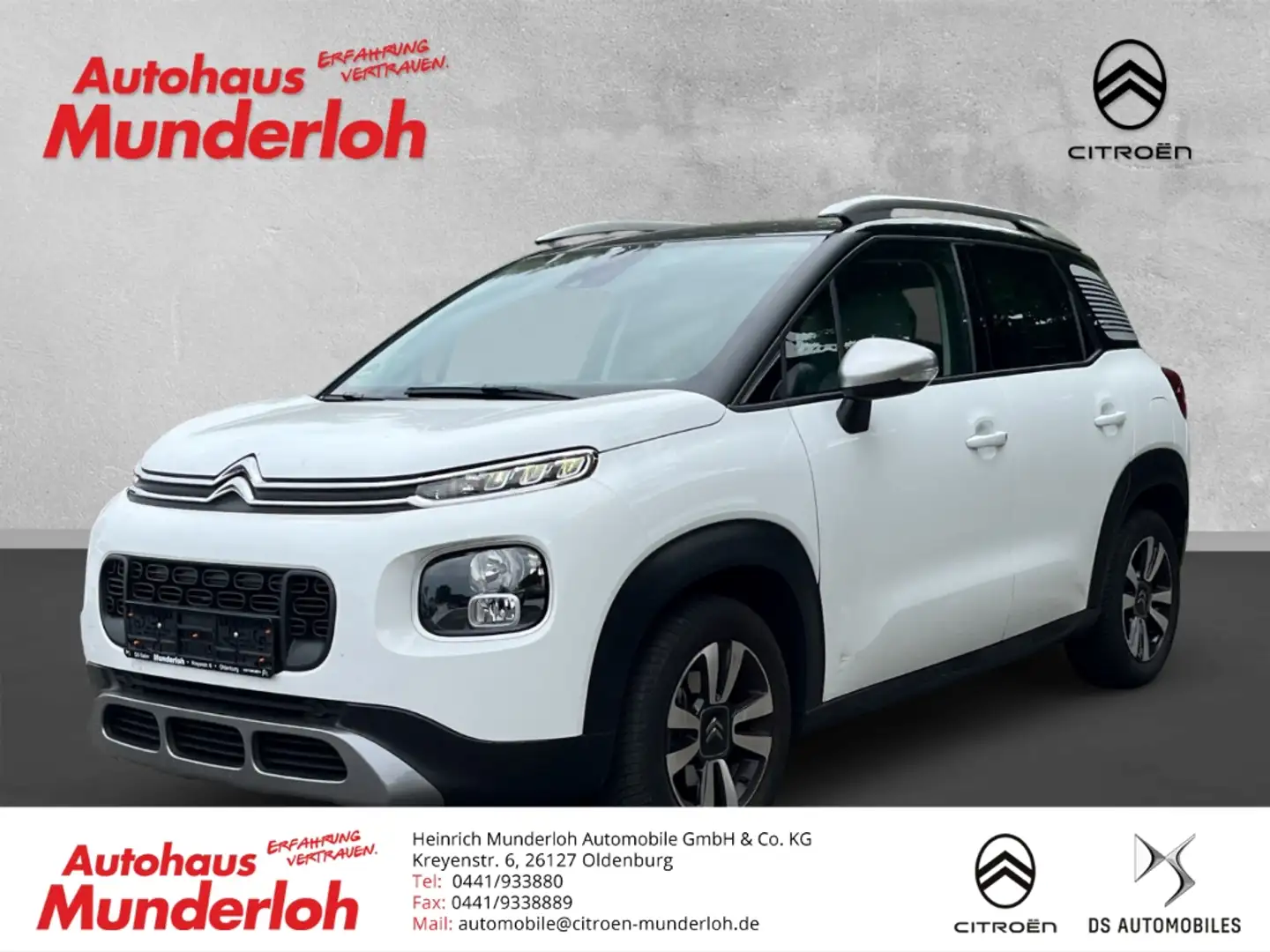 Citroen C3 Aircross Shine PT110 EAT6 KLIMA NAVI FAMILY-PAKET CITY-PAKE Weiß - 1