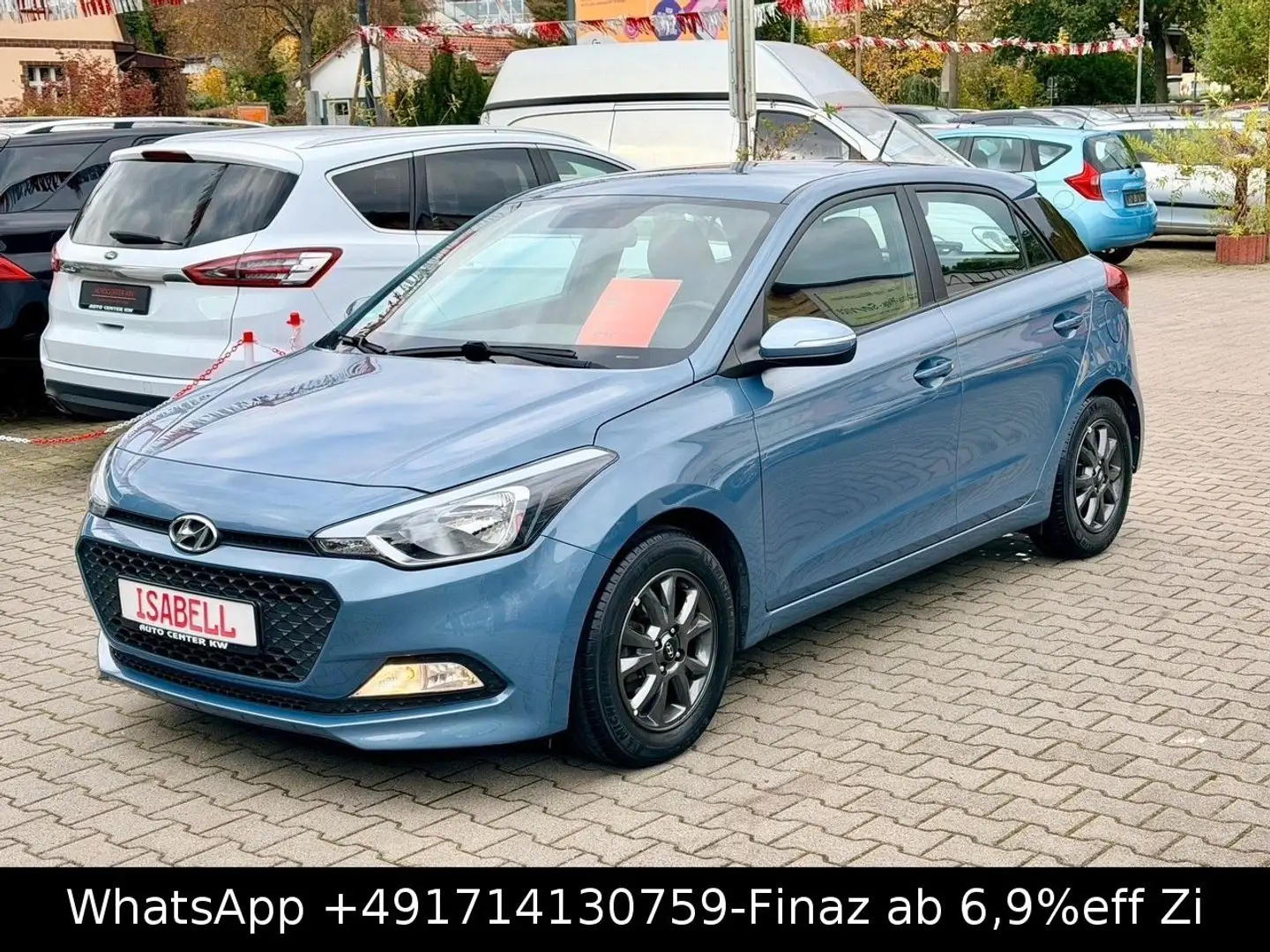 Hyundai i20 YES-KLIMA-SHZG-BEH LENKRA-ALU-SO+WIN-NSW-BT- Bleu - 1