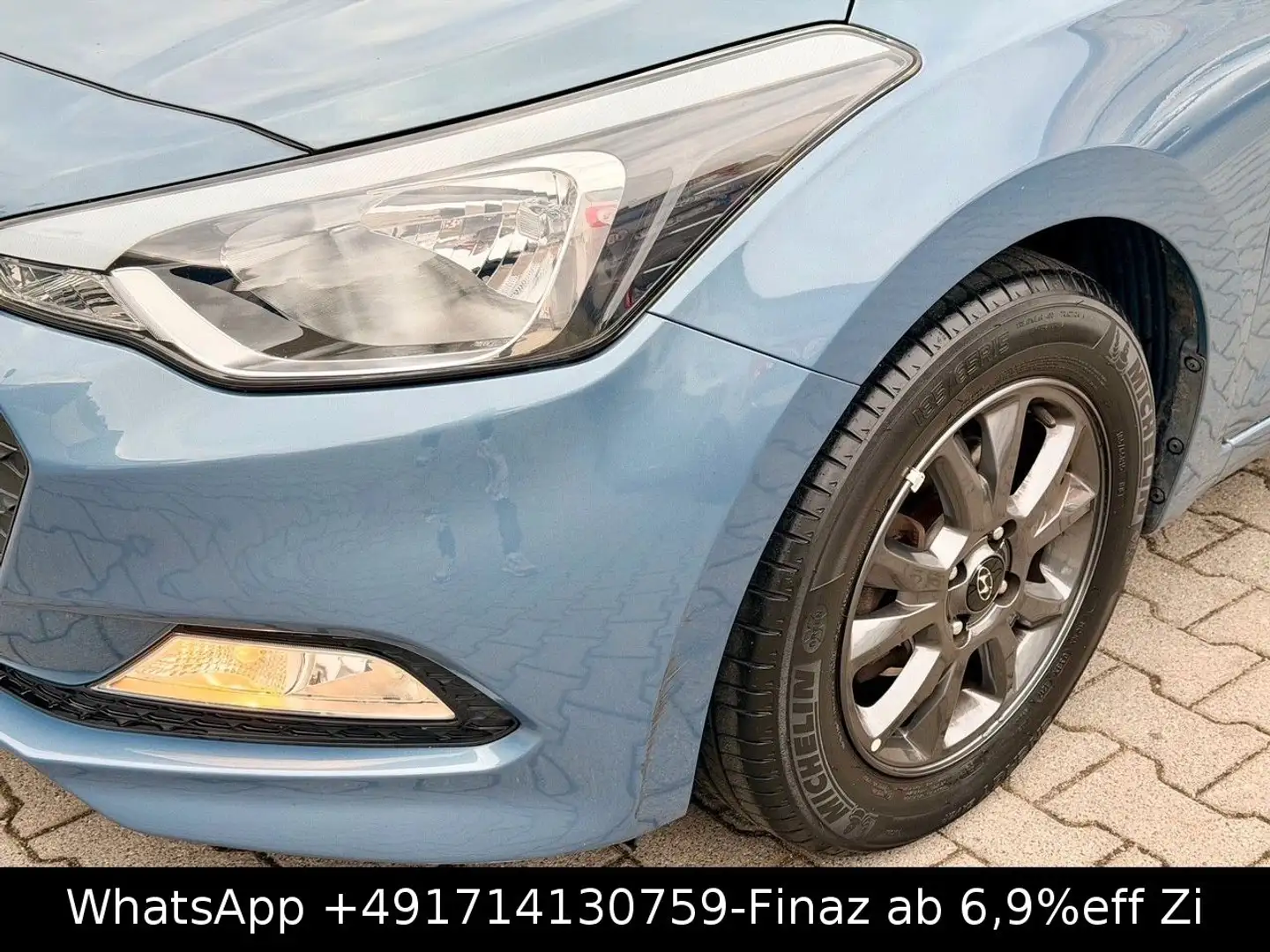 Hyundai i20 YES-KLIMA-SHZG-BEH LENKRA-ALU-SO+WIN-NSW-BT- Bleu - 2