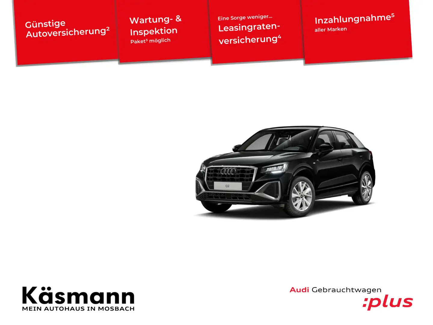 Audi Q2 S line 35TFSI LED NAV KAM VIRT SHZ PDC Schwarz - 1