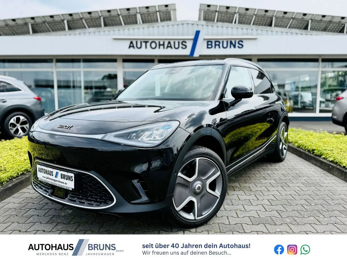 smart #1 PULSE, HUD, 360°CAM, LED, Panodach, Abstand Schwarz - 1