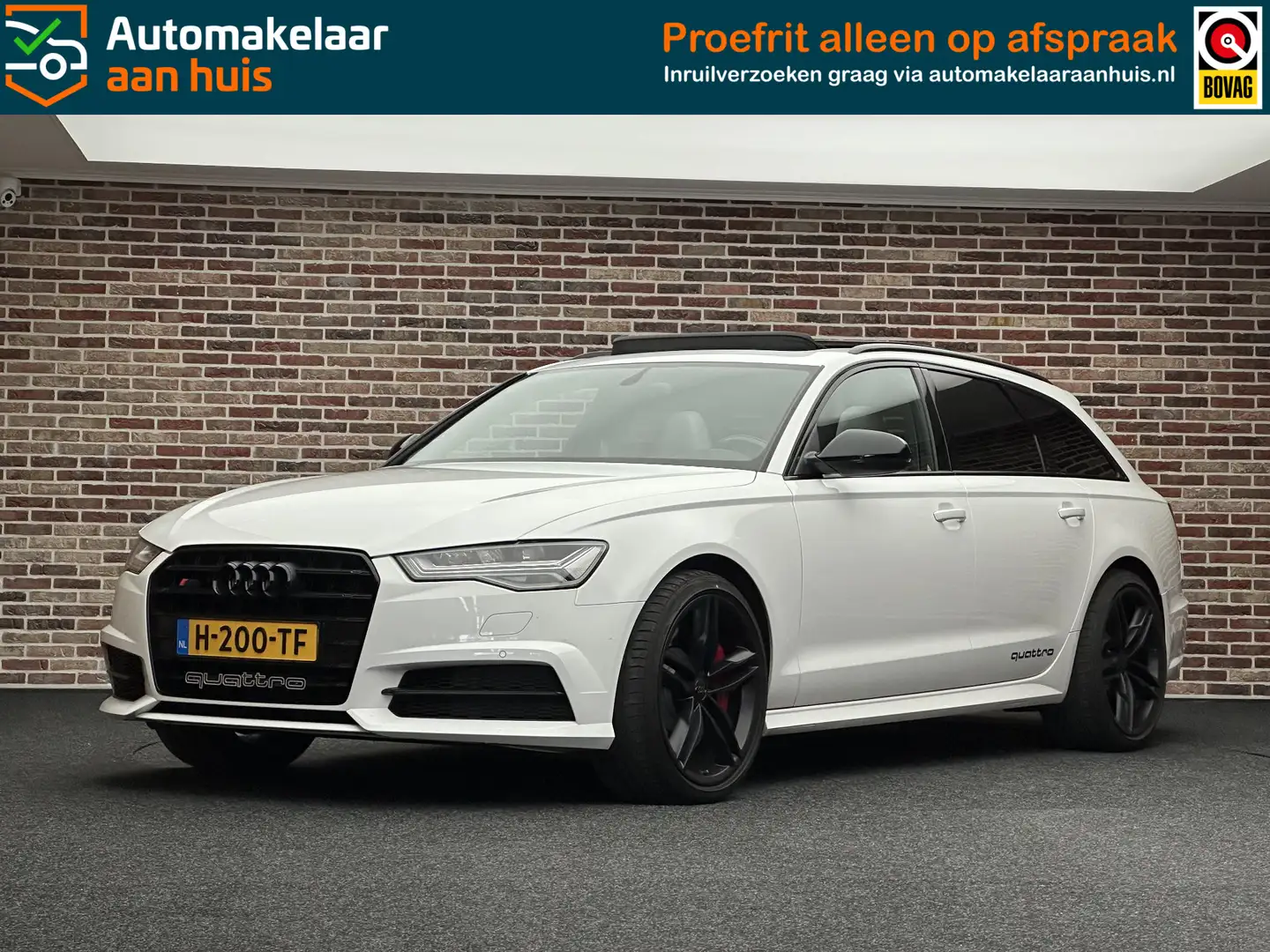 Audi S6 4.0TFSI 450PK DAK BOSE LUCHTVERING LEDER SPORTSTUU Alb - 1