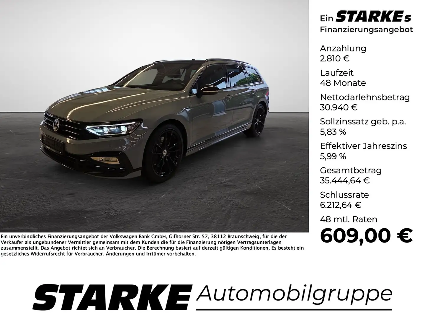 Volkswagen Passat Variant 2.0 TSI DSG 4Motion R-Line Edition Grau - 1