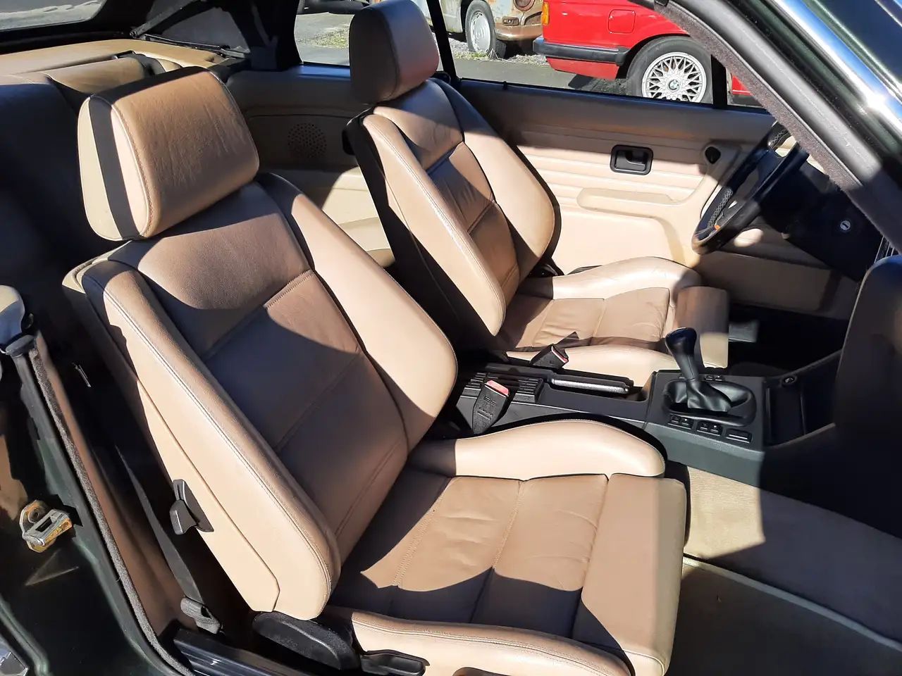 BMW 325 i cabrio E30 (1989) malachit green beige leather, foto 8