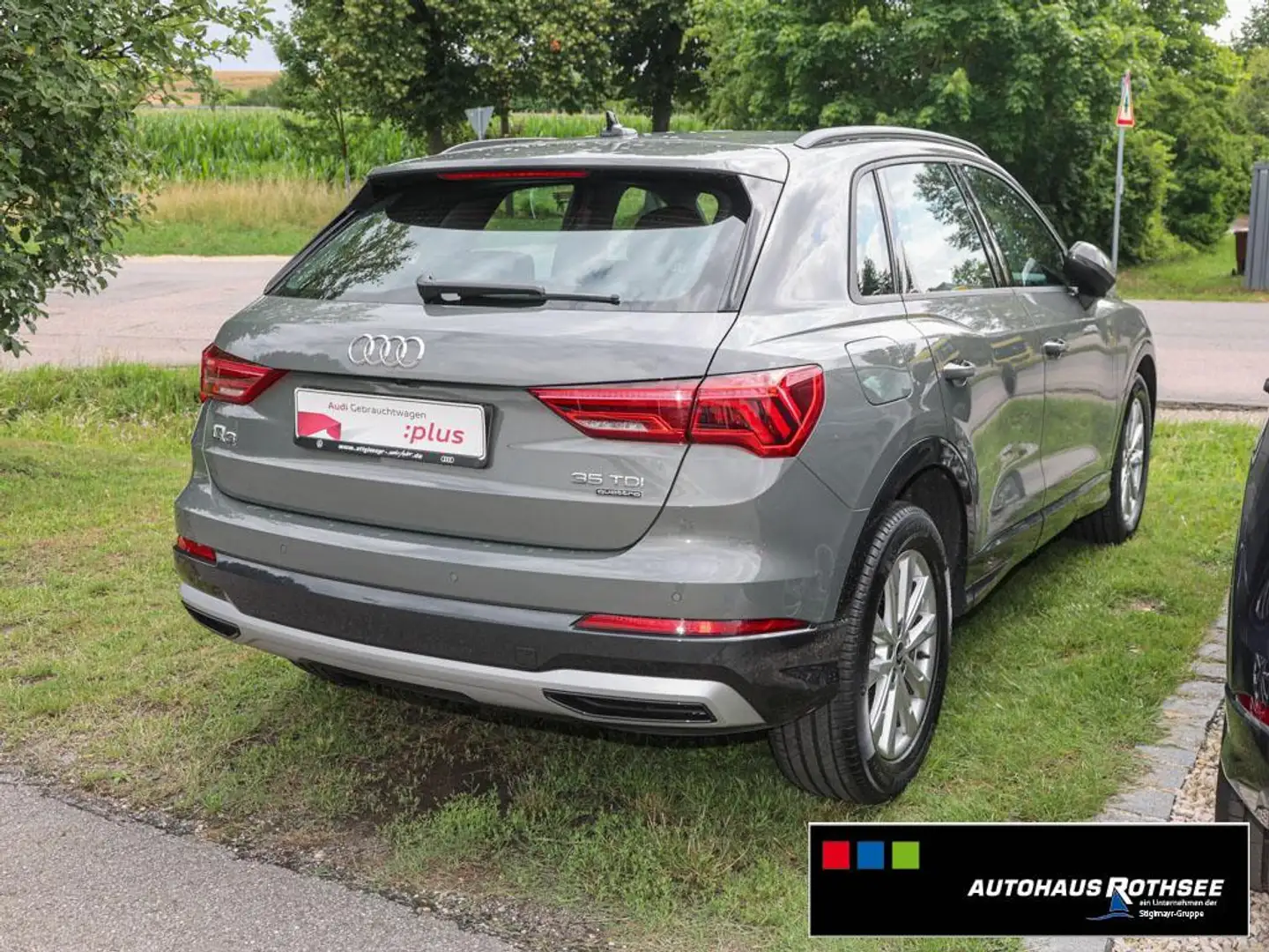 Audi Q3 advanced 35 TDI quattro S-tronic AHK+LED+NAVI Gris - 2