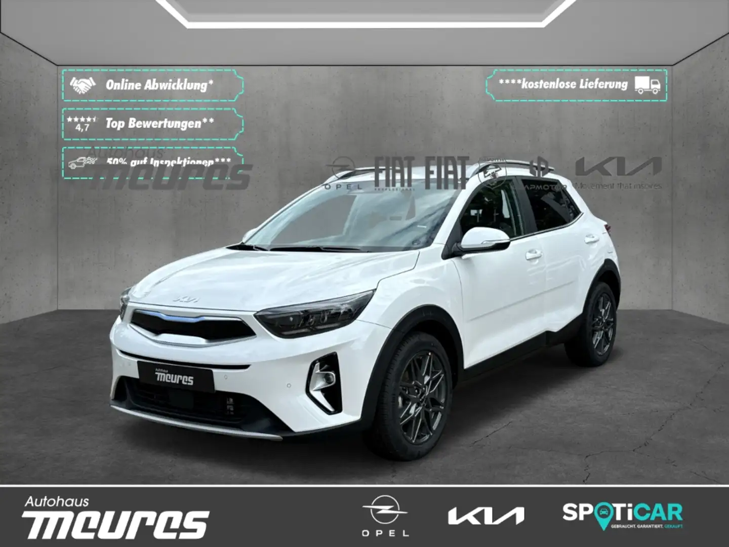 Kia Stonic Nightline 1.0 T-GDI Mild-Hybrid AUTOMATIK Allwette Wit - 1