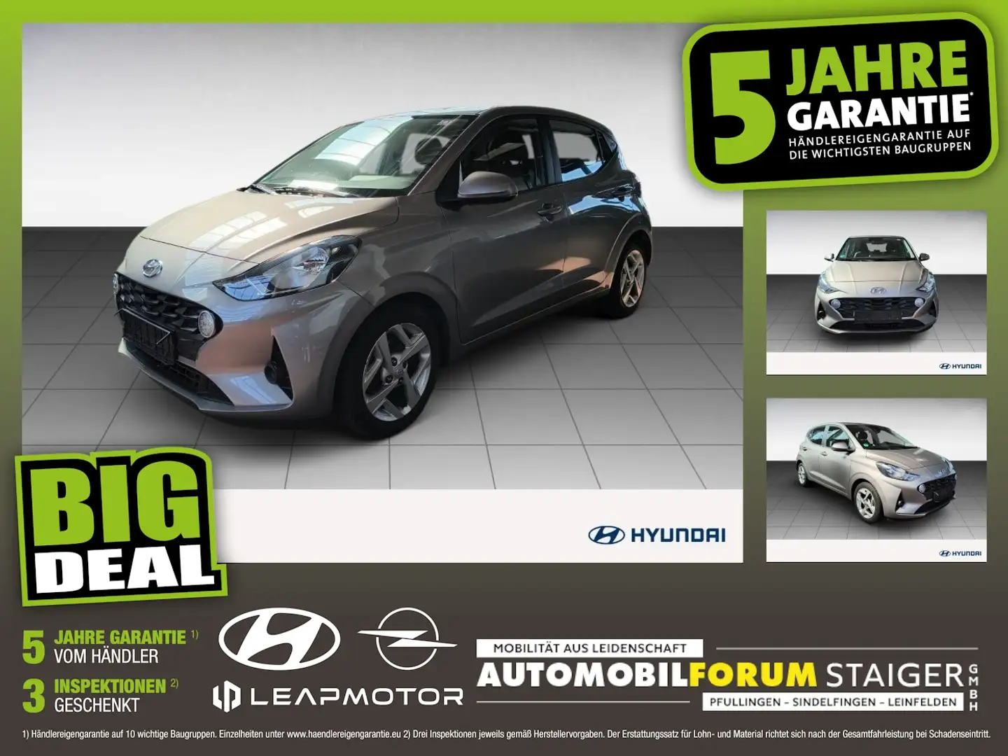 Hyundai i10 1.0 Trend FLA SpurH KlimaA PDC AUT LM SHZ - 1