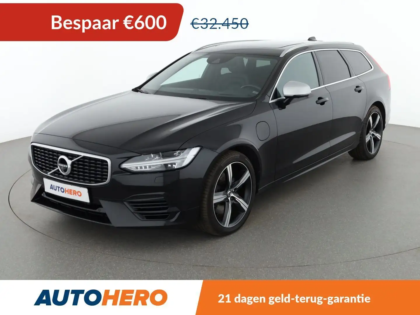 Volvo V90 2.0 T8 Plug-in Hybrid R-Design AWD Noir - 1