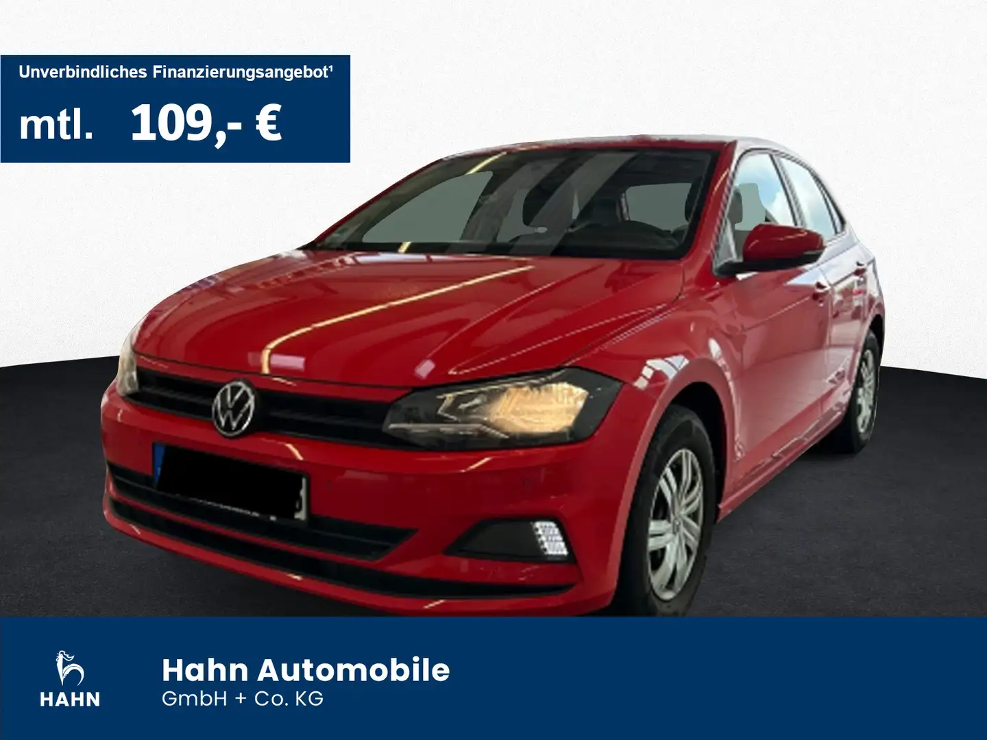 Volkswagen Polo 1.0 Trendline App-Connect Einparkh Klima Ra Rot - 1
