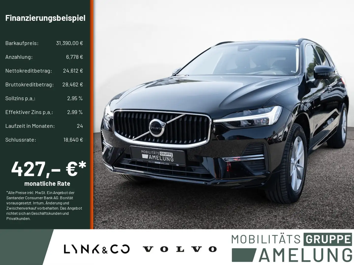 Volvo XC60 B4 Core KEYLESS PDC KAMERA NAVI AHK LED Noir - 1