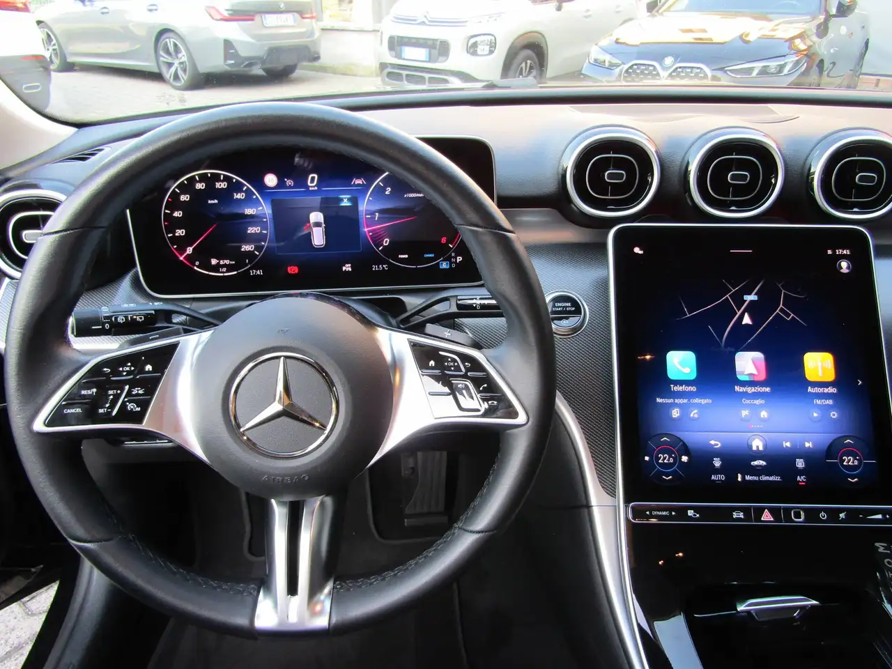 Mercedes-Benz C-Class D MHEV AUTO 163 CV, LUCI AMBIENTE,FARI LED, TELECAMERA, миниатюра 8