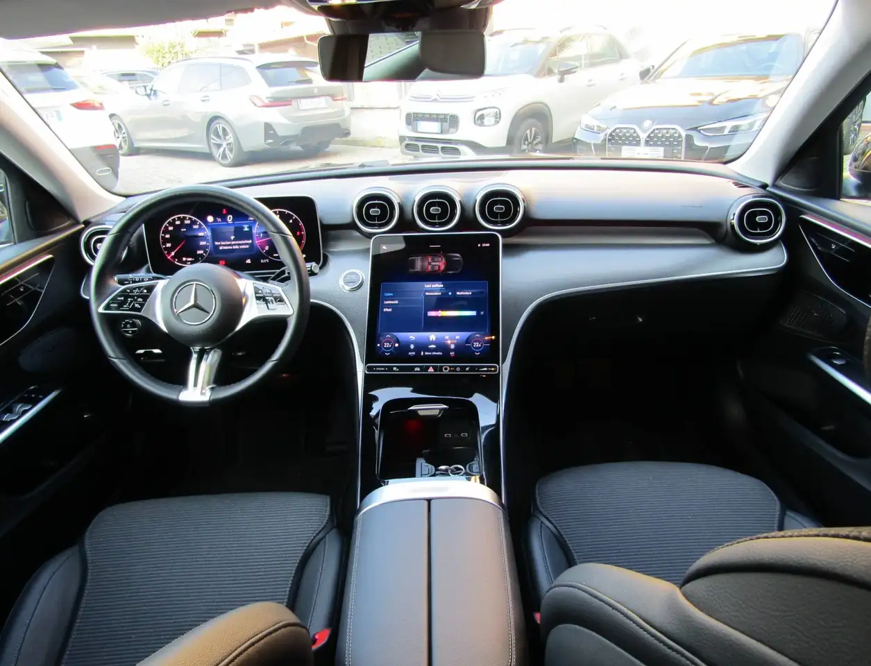 Mercedes-Benz C-Class D MHEV AUTO 163 CV, LUCI AMBIENTE,FARI LED, TELECAMERA, миниатюра 19