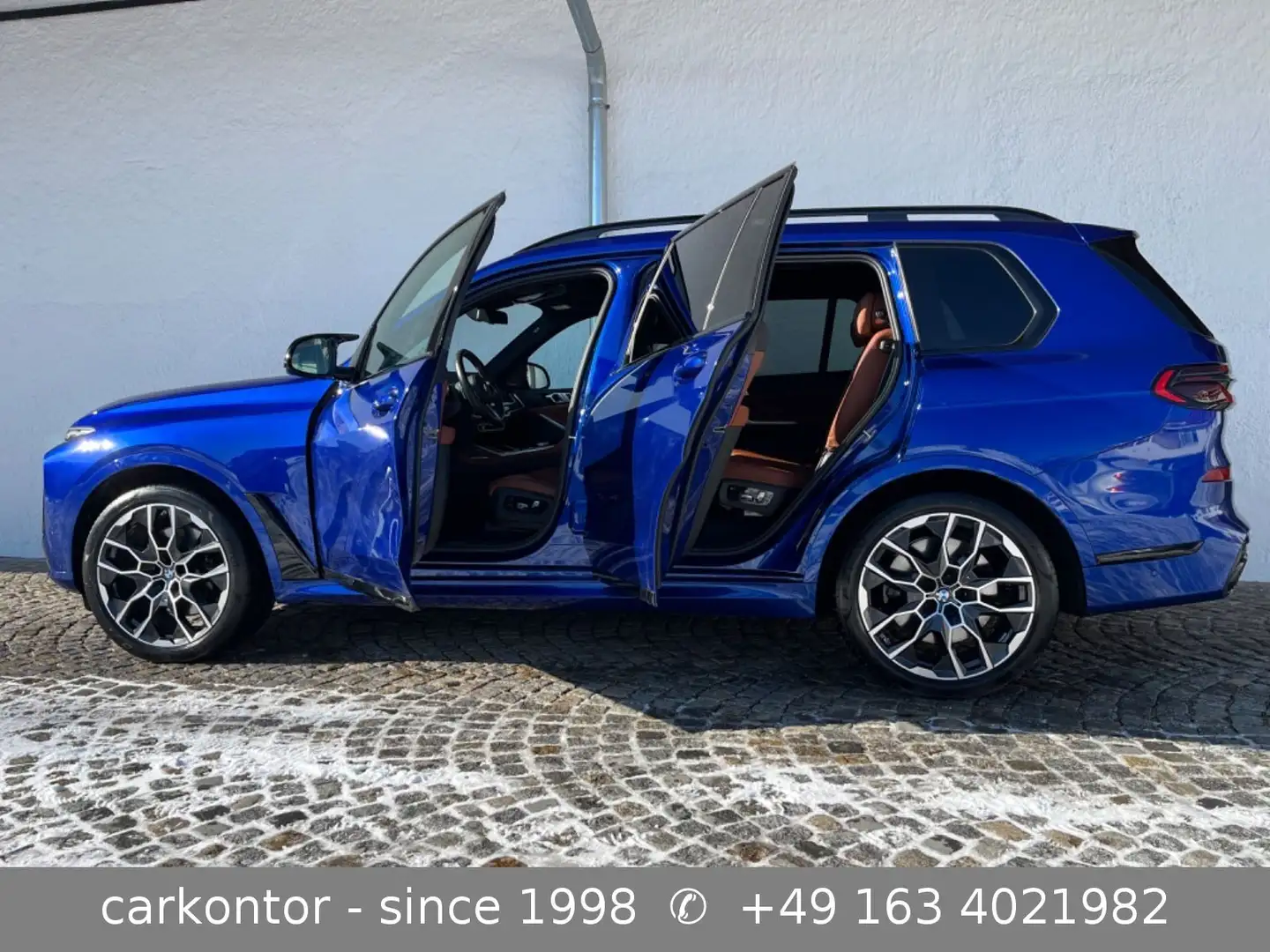 BMW X7 M60i xDr *M SPORT PRO*22 ZO*PANO*KRISTALL* Bleu - 1