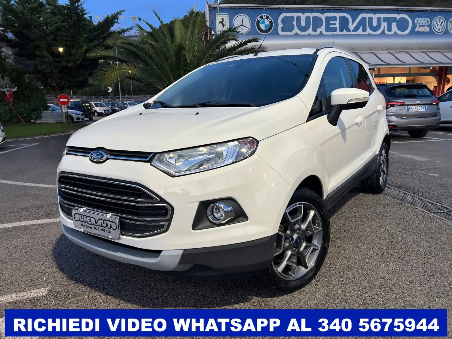 Ford EcoSport 1.5 TDCi 95 CV Titanium EURO 6 Bianco - 2