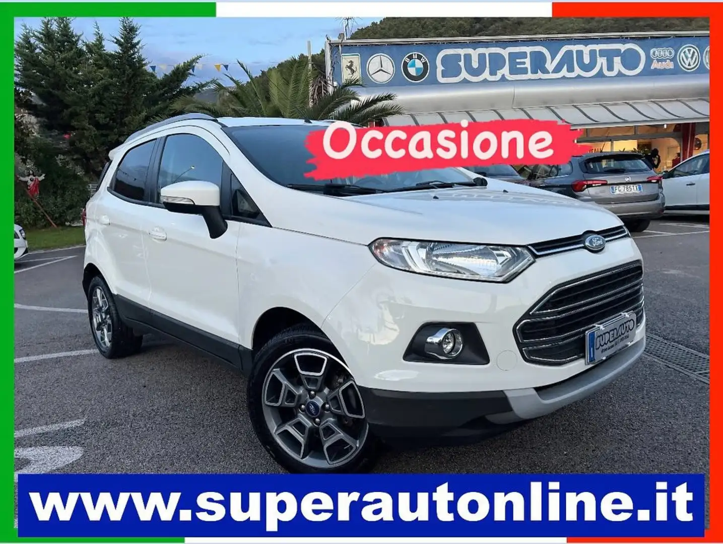 Ford EcoSport 1.5 TDCi 95 CV Titanium EURO 6 Bianco - 1