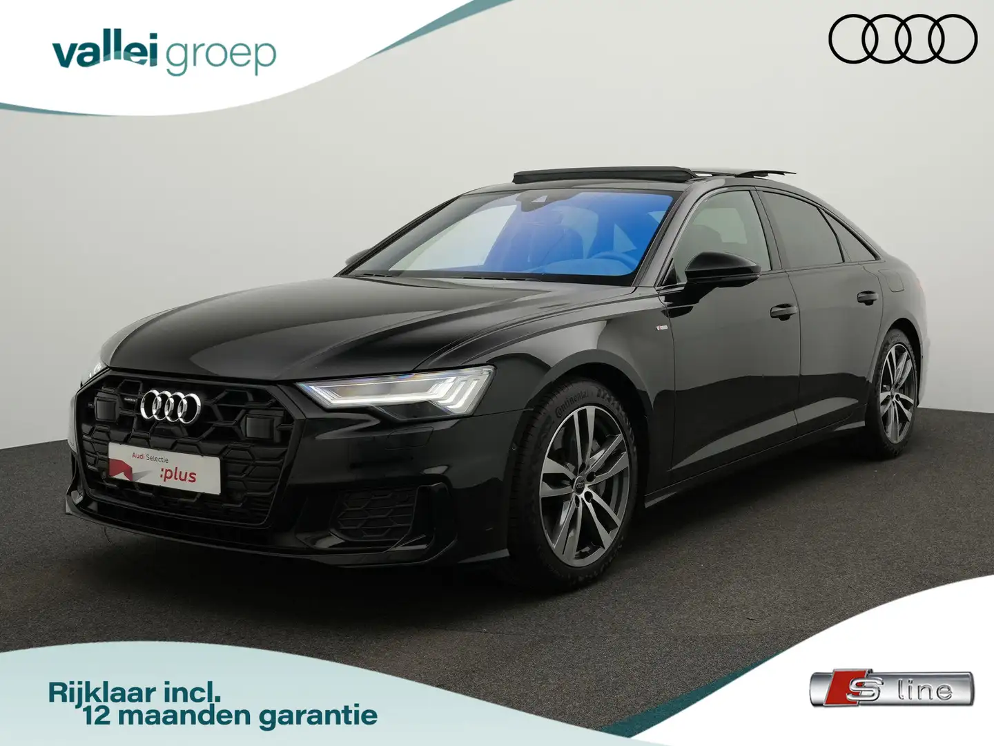 Audi A6 Limousine 50 TFSI e 299 pk S-tronic quattro S edit Zwart - 1