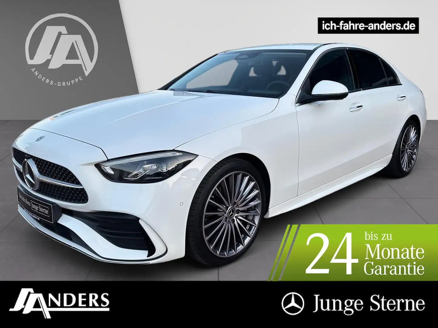 Mercedes-Benz C 220 d AMG+MBUX+Distr+AHK+Kam+LED+Key+SOUND+SHZ Bianco - 1