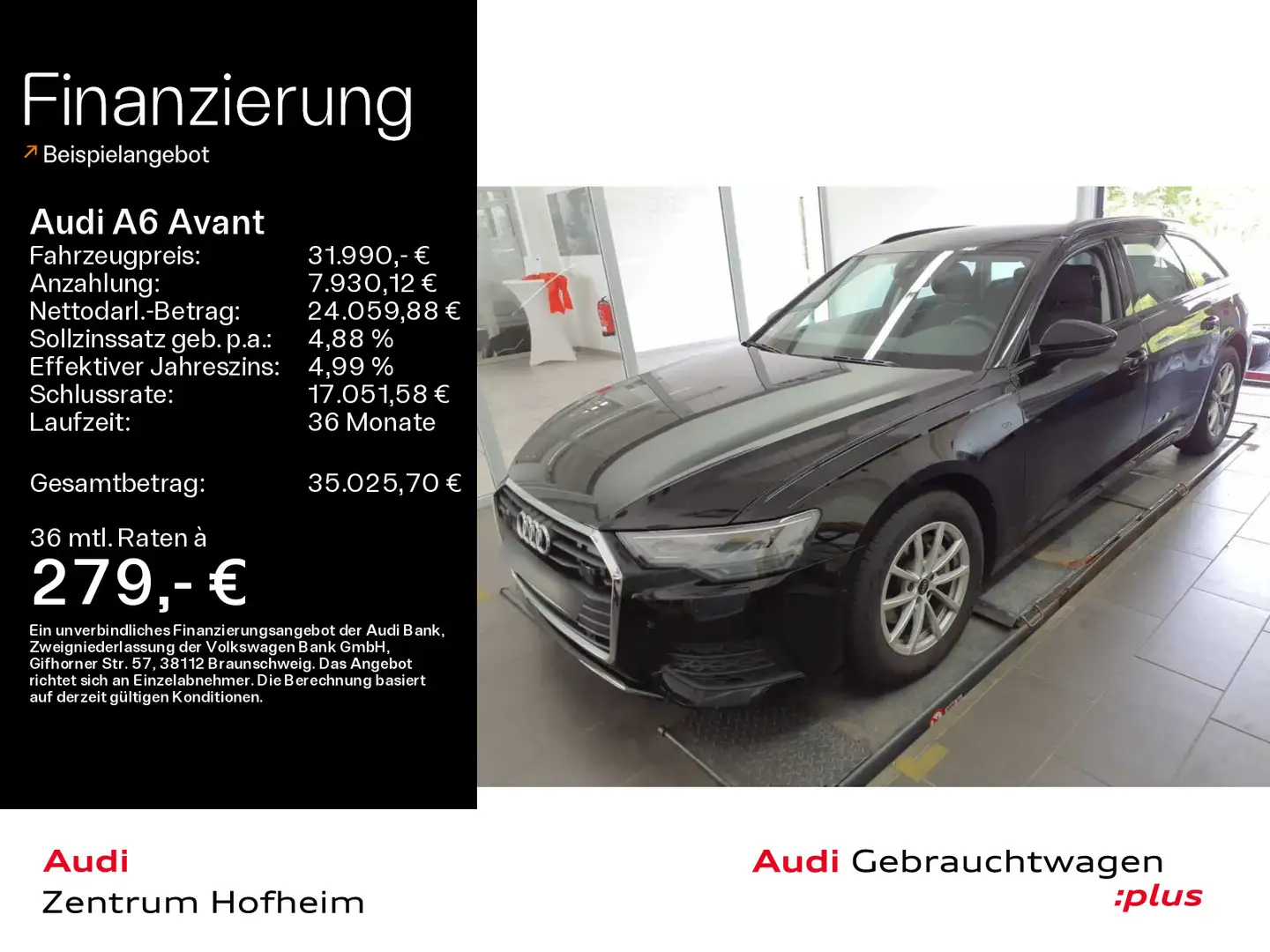 Audi A6 40 TDI S tro*LED*Navi+*Tour*AHK* Schwarz - 1