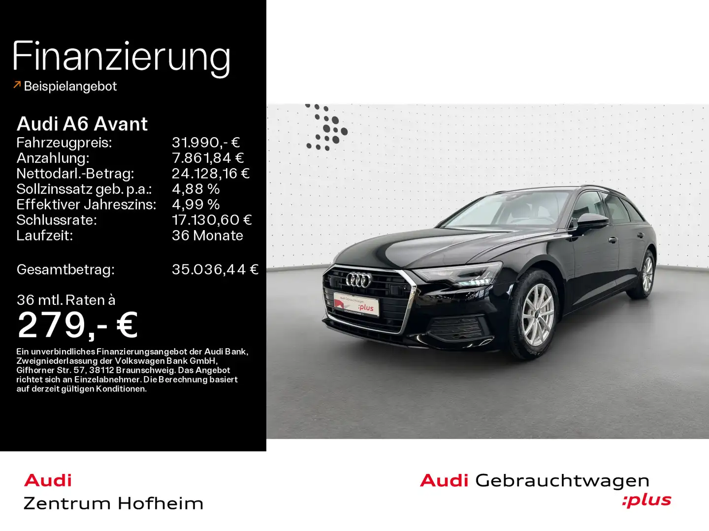 Audi A6 40 TDI S tro*LED*Navi+*Tour*AHK* Noir - 1