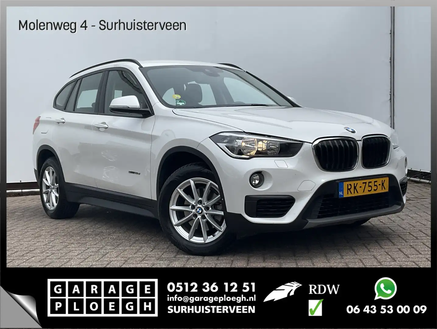 BMW X1 sDrive 2.0D 150pk Executive Automaat Trekhaak Clim Wit - 1