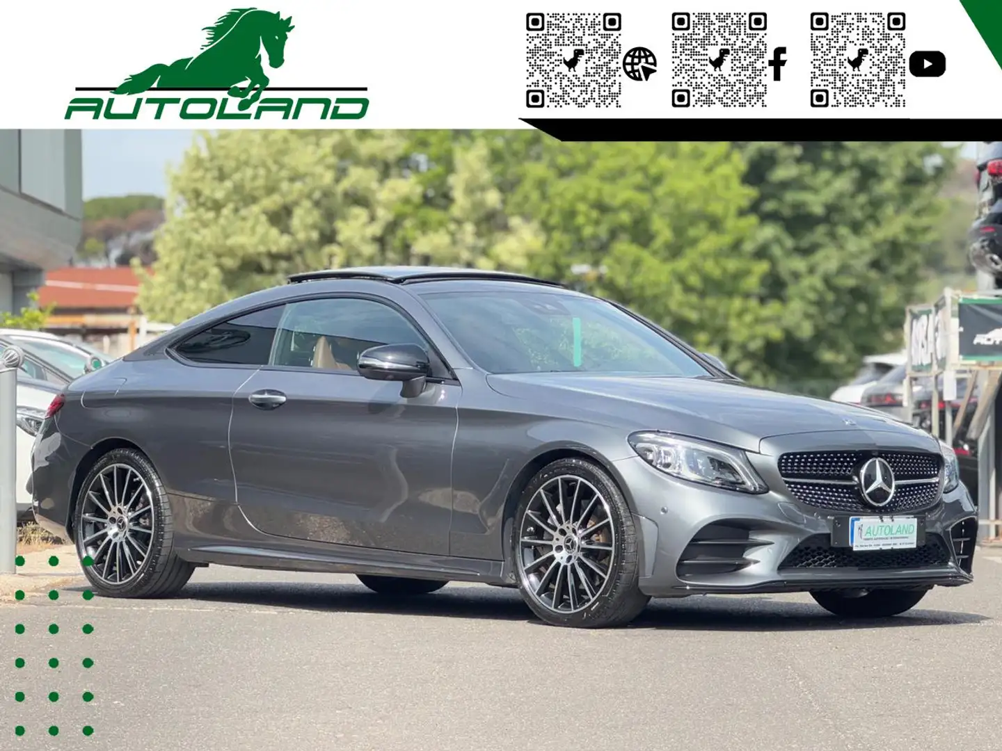 Mercedes-Benz C 300 d Auto Coupé Premium Plus*FullOptional Grigio - 2