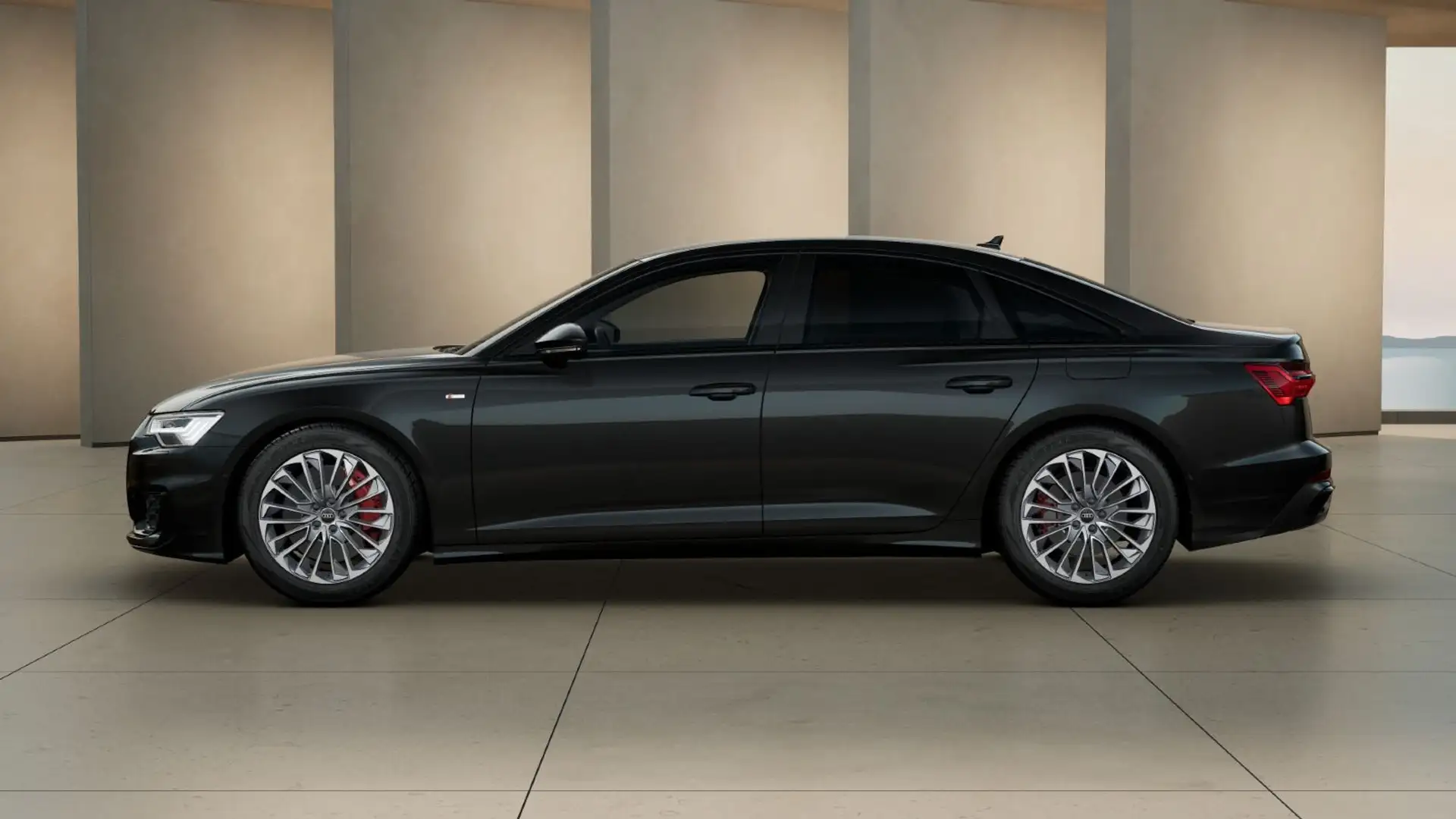 Audi A6 55 TFSIe quattro S line*Matrix*360° Schwarz - 2
