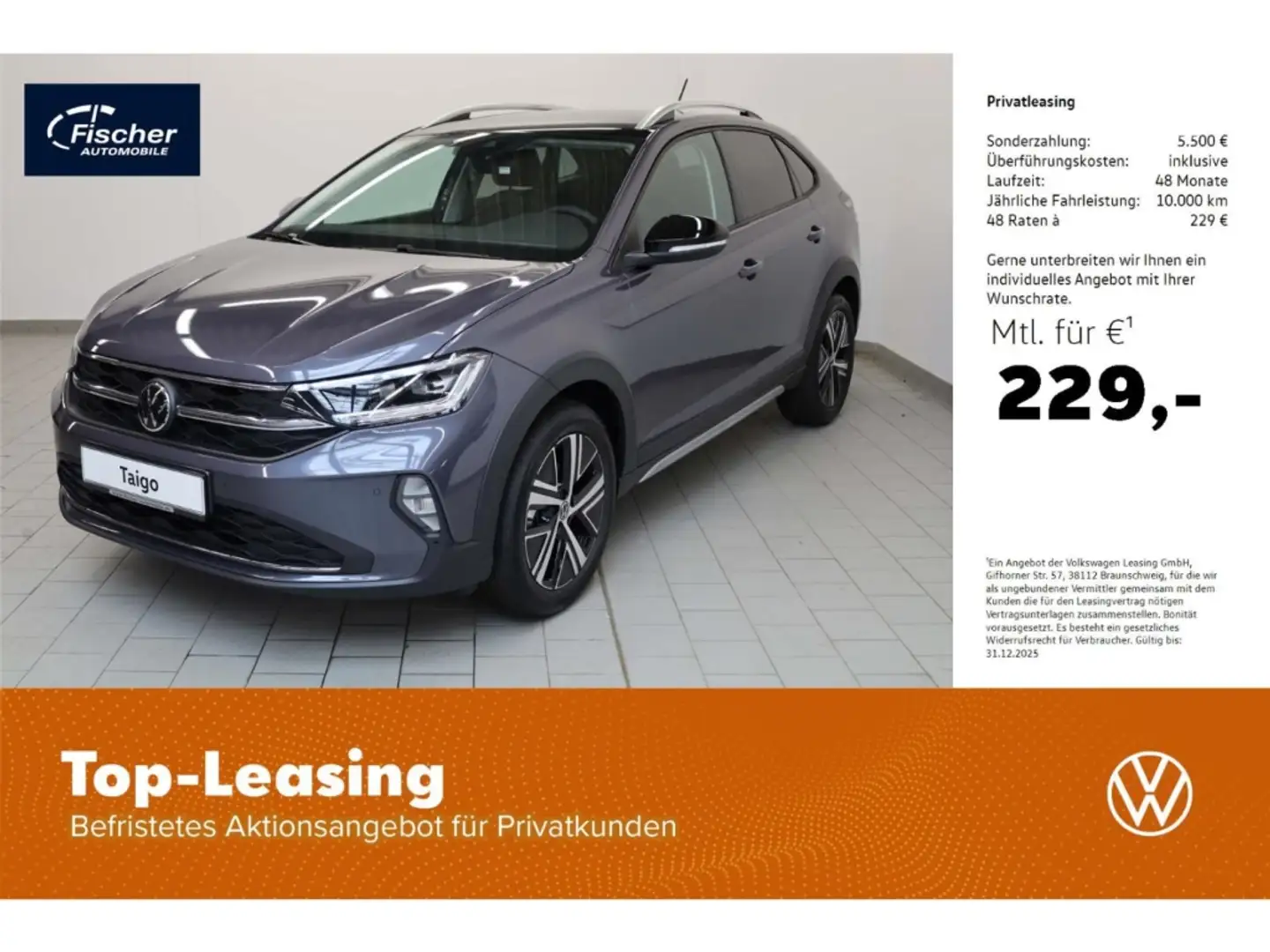 Volkswagen Taigo 1.0 TSI OPF Style Grau - 1