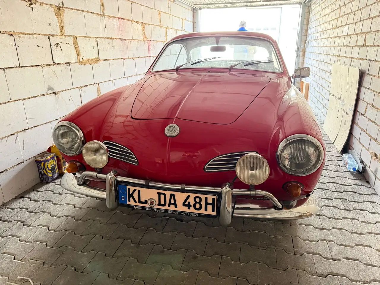 Volkswagen Karmann Ghia Schönes Oldtimer mit 2 Jahren TÜV, Typ 14, Rot, foto 4