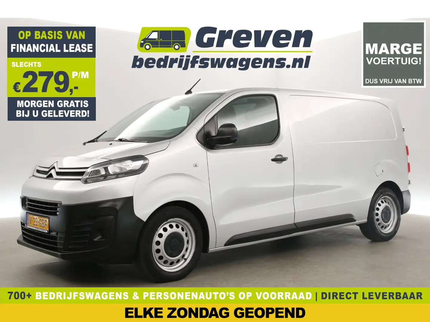 Citroen Jumpy 1.6 BlueHDI L2H1 | MARGE! | Airco Cruise Carplay N Zilver - 1