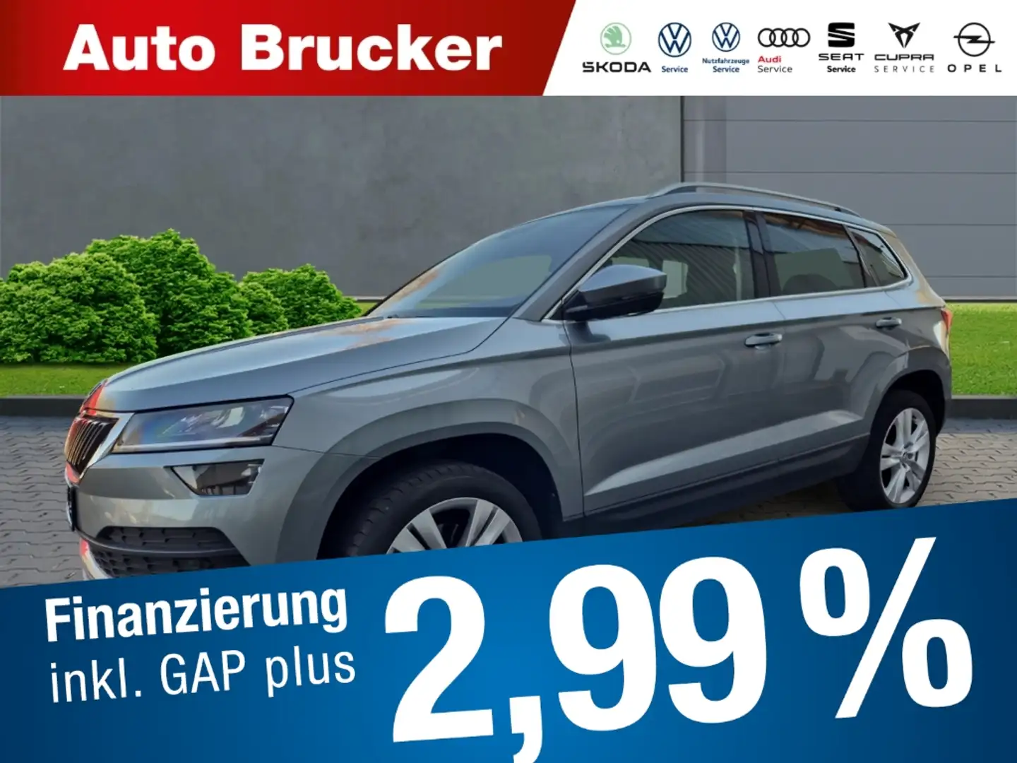 Skoda Karoq Style 2.0 TDI+Alufelgen+Navi+Klimaautomatik+Sitzhe Grau - 1